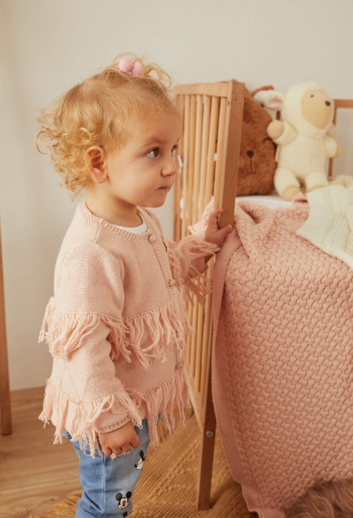 100% Organic Cotton With GOTS Certified Knitwear Tassel Star Cardigan 3-12M 1061-21054 - 1061-21054 - Brand: Uludağ Triko - Kids & Bby Clothes From Peralane Kids Turkey