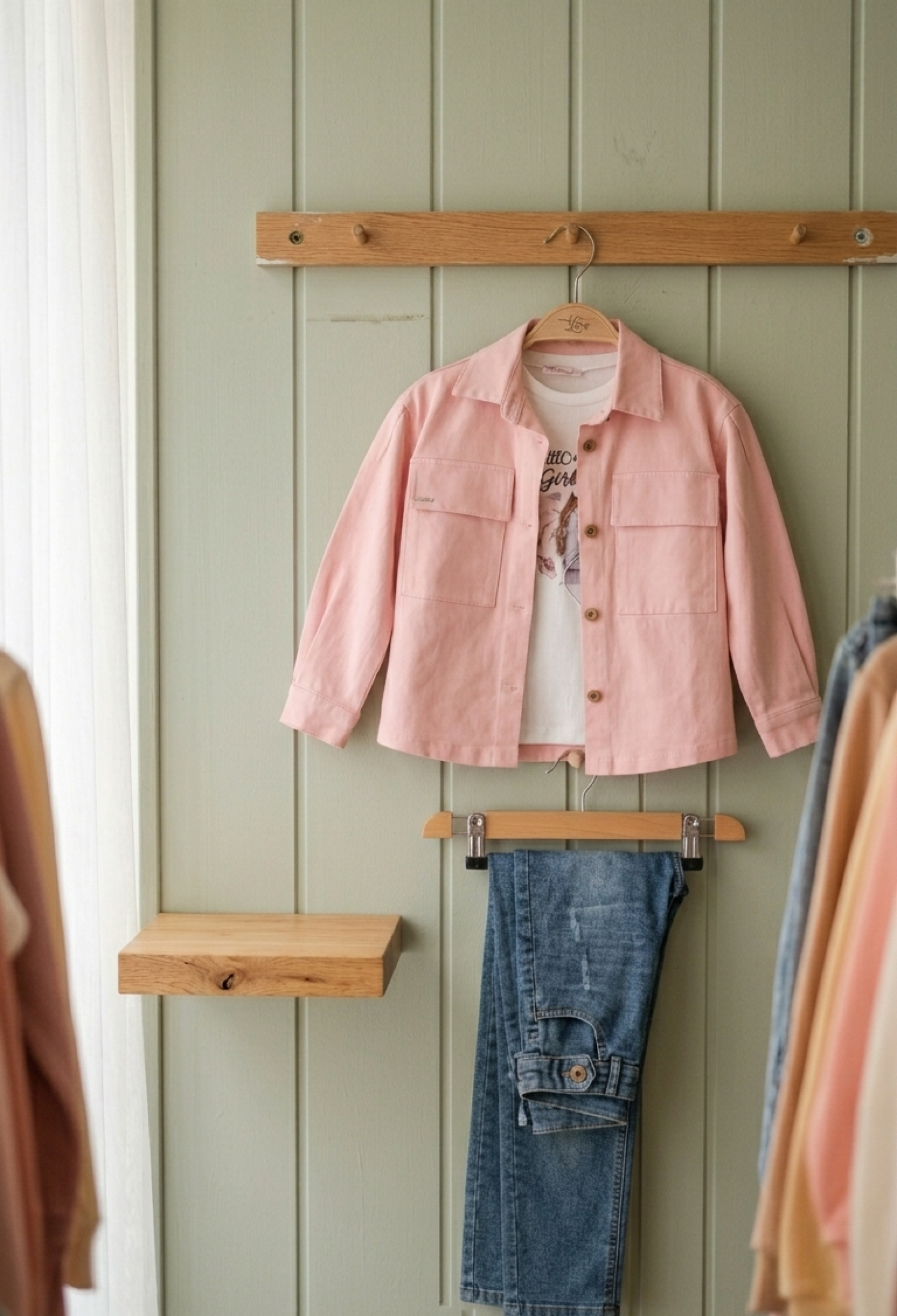 Wholesale Girls' 3-Piece Jacket, Bodysuit, and Pants Set 2-6Y Miss Lore 5610 Miss Lore 1055-5610 - 1055-5610