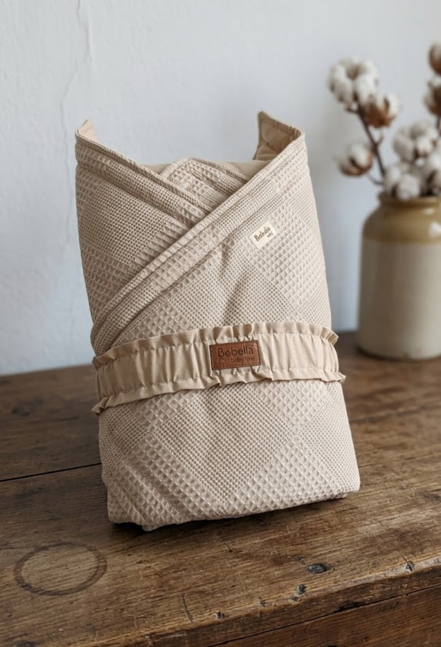 Wholesale Baby Mosaic Quilted Swaddle Blanket 0-24M Bebella baby 2052-65008 - 2052-65008