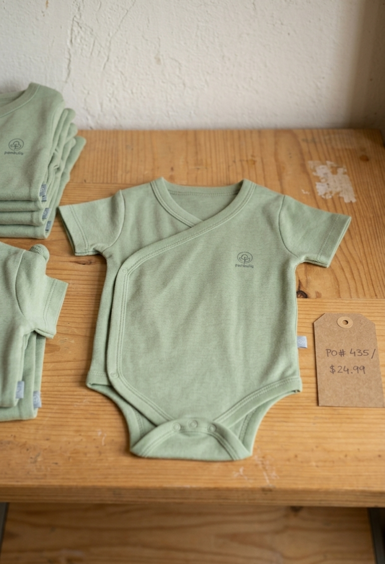 Wholesale Baby Unisex Bodysuit 0-6M Pambuliq 2030-6603 - 2030-6603