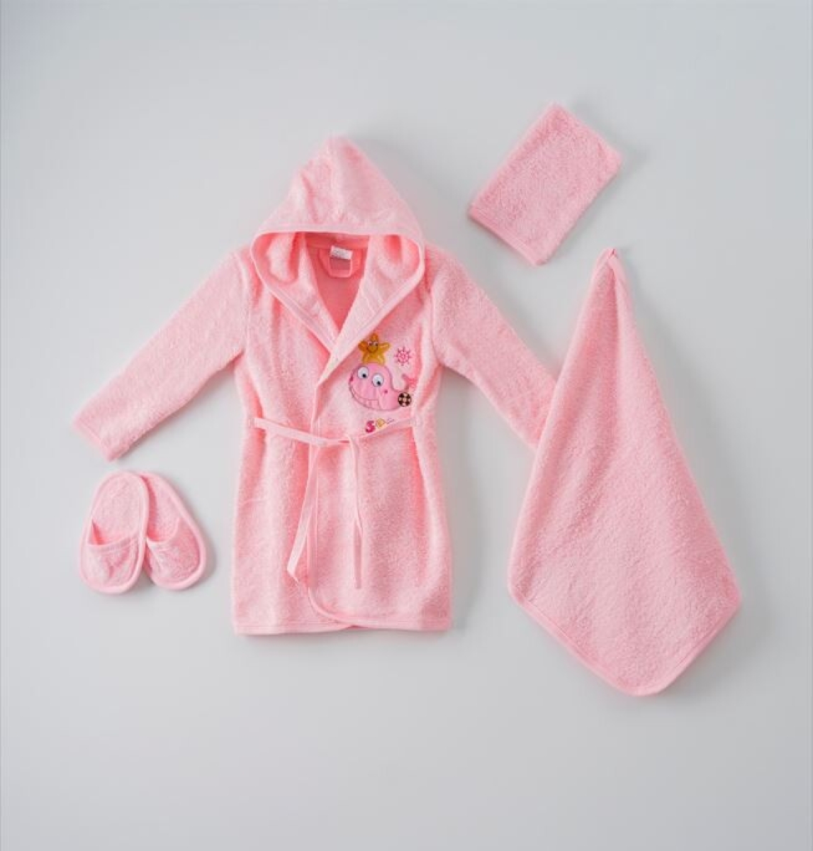 4'lü Balık Bornoz Set (Kutulu) 1072-426 - 1072-426 - Brand: Ramel Kids - Kids & Bby Clothes From Peralane Kids Turkey