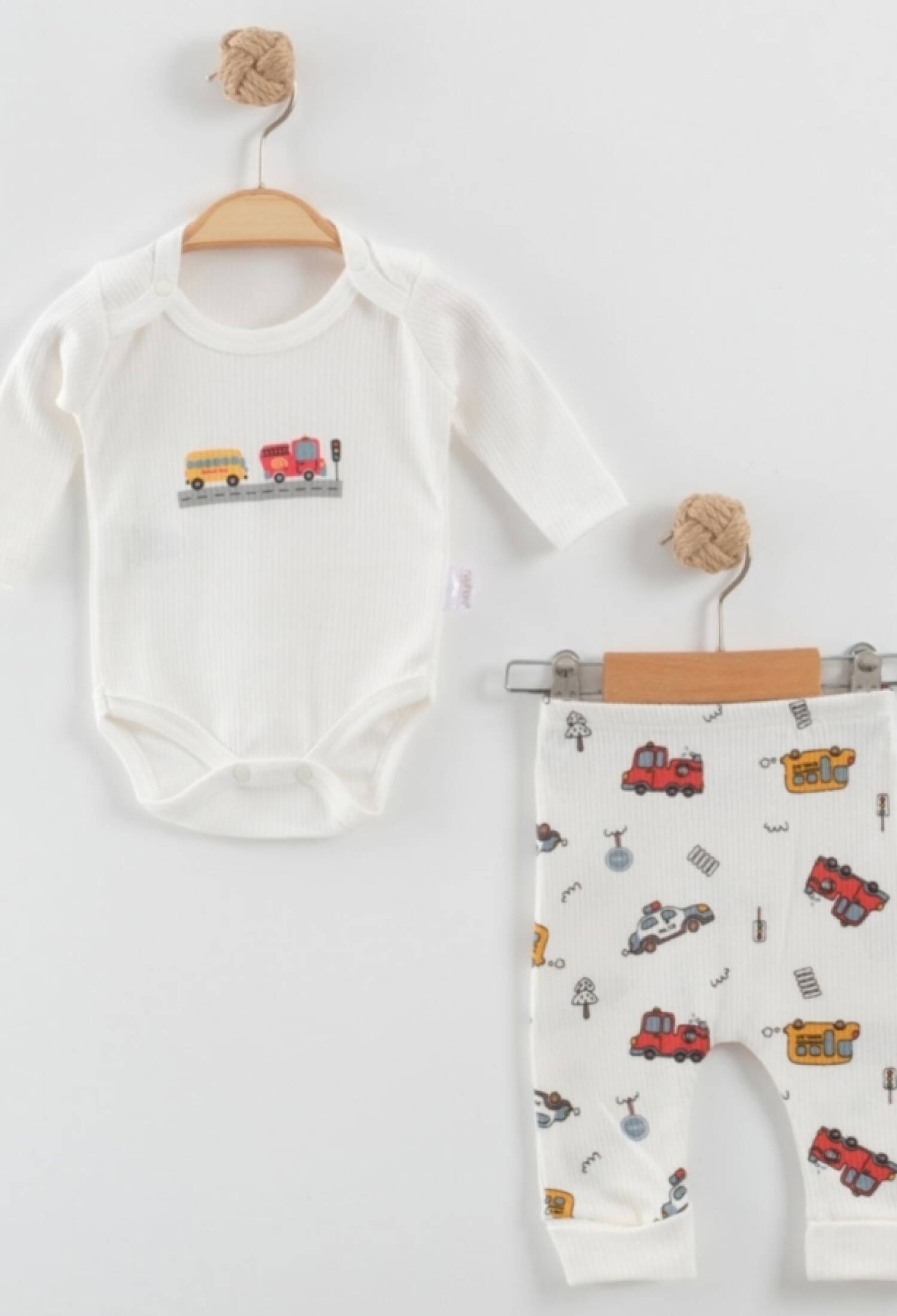 Araba Baskılı Raporlu Erkek Bebe Takım - Brand: NAYINOM - Kids & Bby Clothes From Peralane Kids Turkey