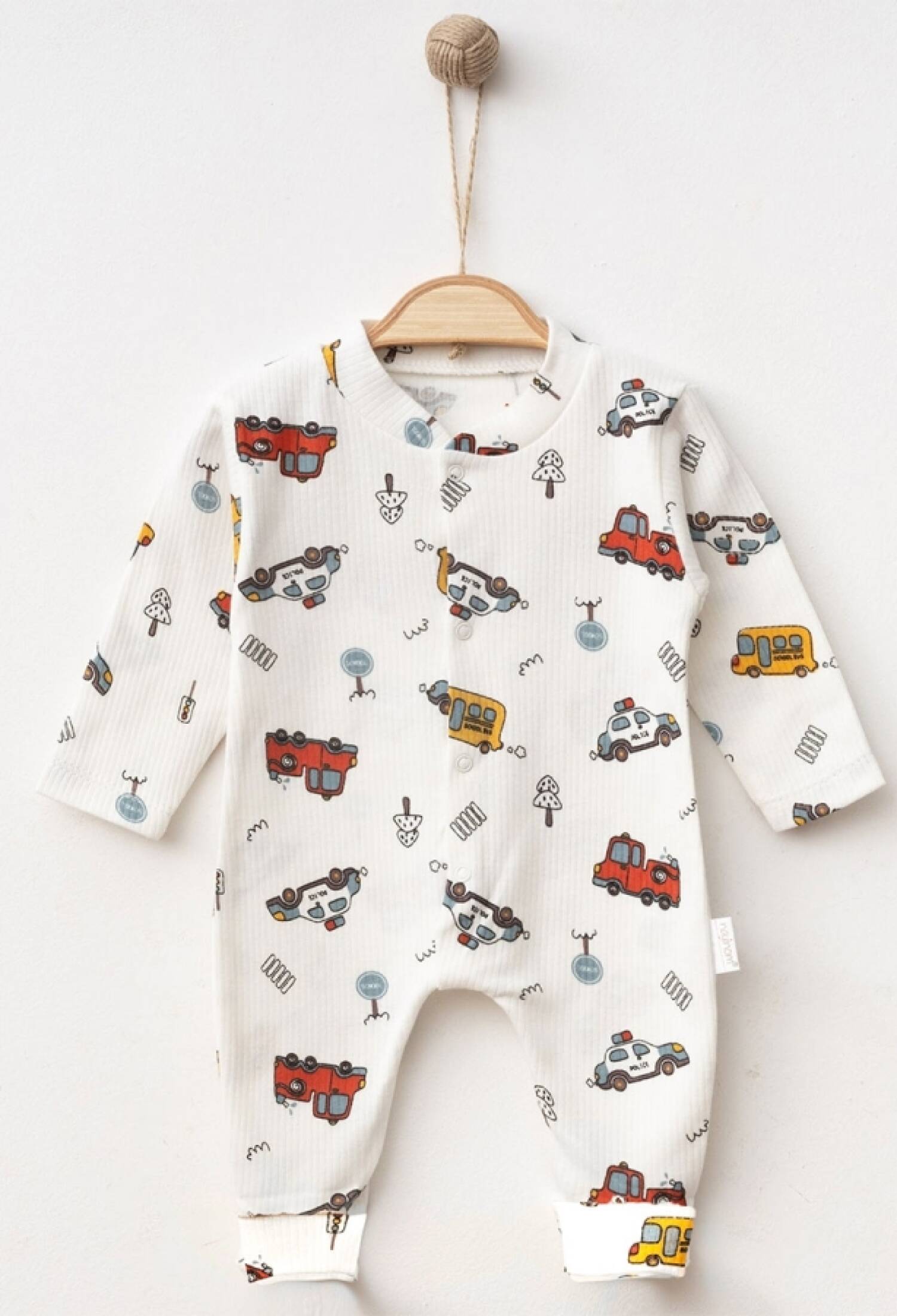 Araba Desenli Raporlu Erkek Bebe Tulum - Brand: NAYINOM - Kids & Bby Clothes From Peralane Kids Turkey
