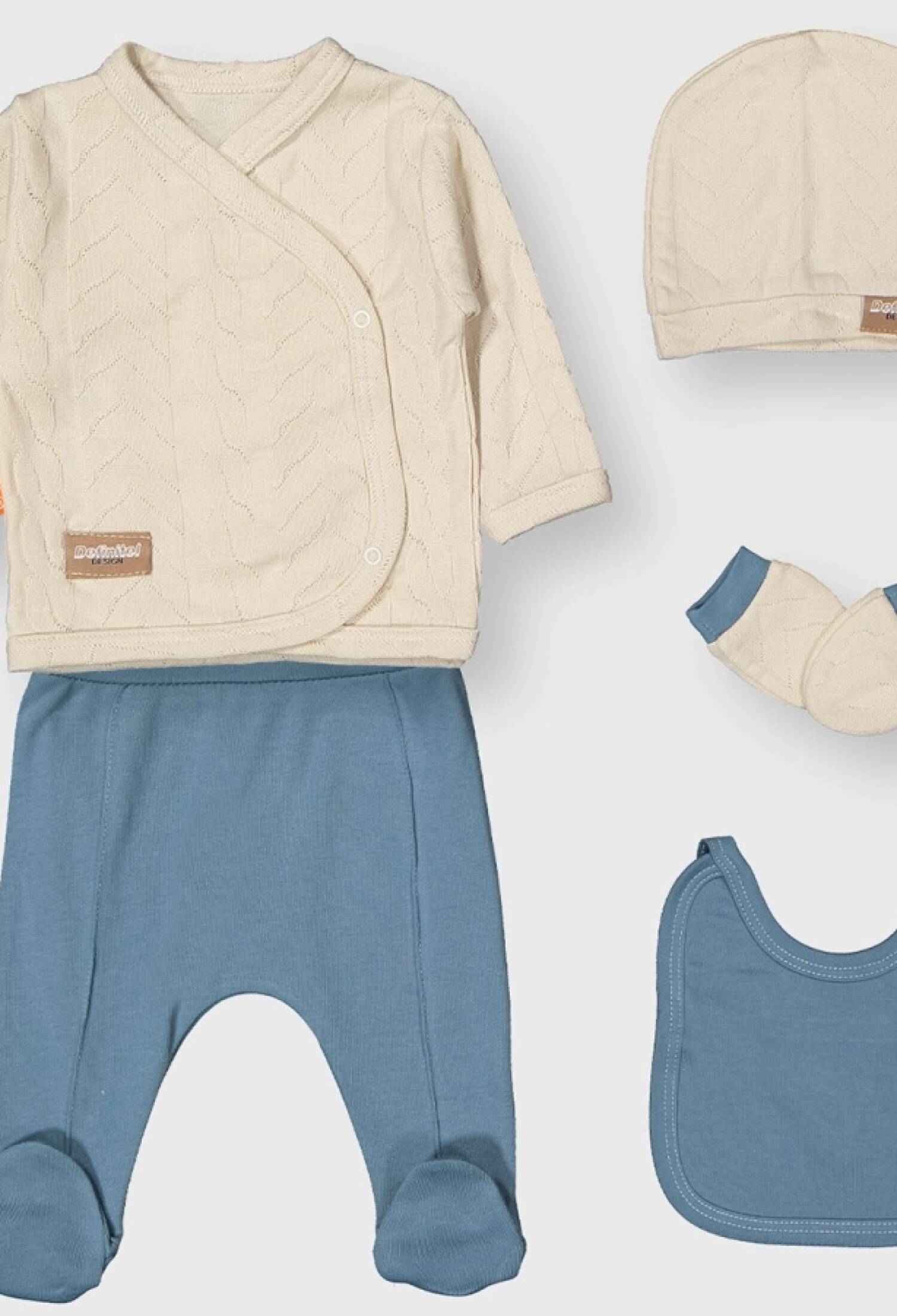 Armalı Erkek 5li Zıbın Set - Brand: BEYAZ BEBEK - Kids & Bby Clothes From Peralane Kids Turkey