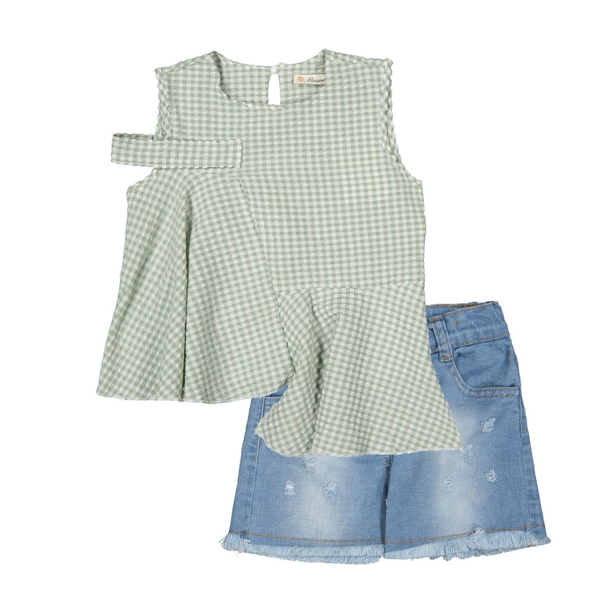 Asimetrik Gofre Takım 1016-211062 – 1016-211062 – Brand: Büşra Bebe – Kids & Bby Clothes From Peralane Kids Turkey