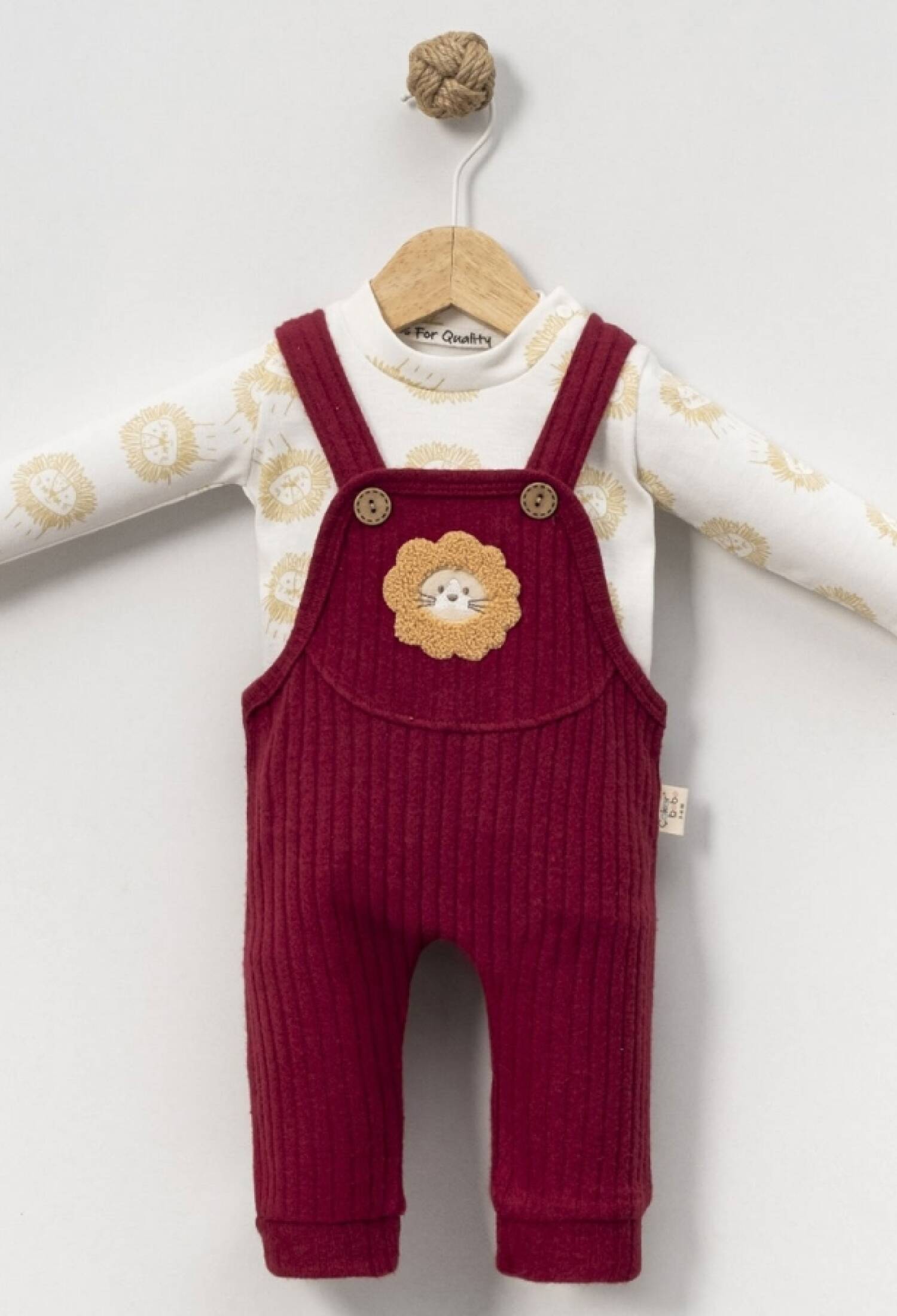 Aslan Nakışlı Erkek Bebe Salopet Takım - Brand: CAYZEN - Kids & Bby Clothes From Peralane Kids Turkey