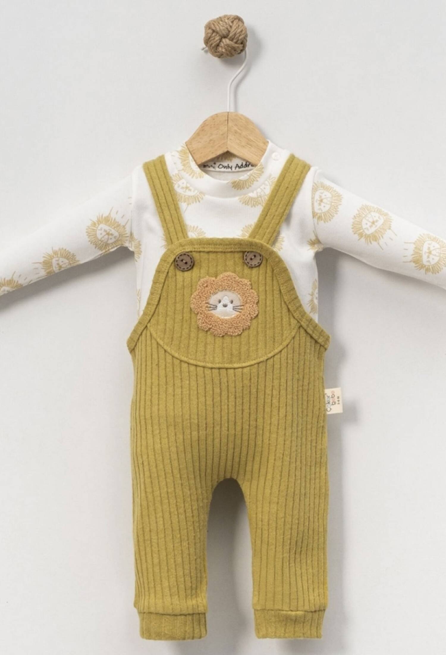 Aslan Nakışlı Erkek Bebe Salopet Takım - Brand: CAYZEN - Kids & Bby Clothes From Peralane Kids Turkey