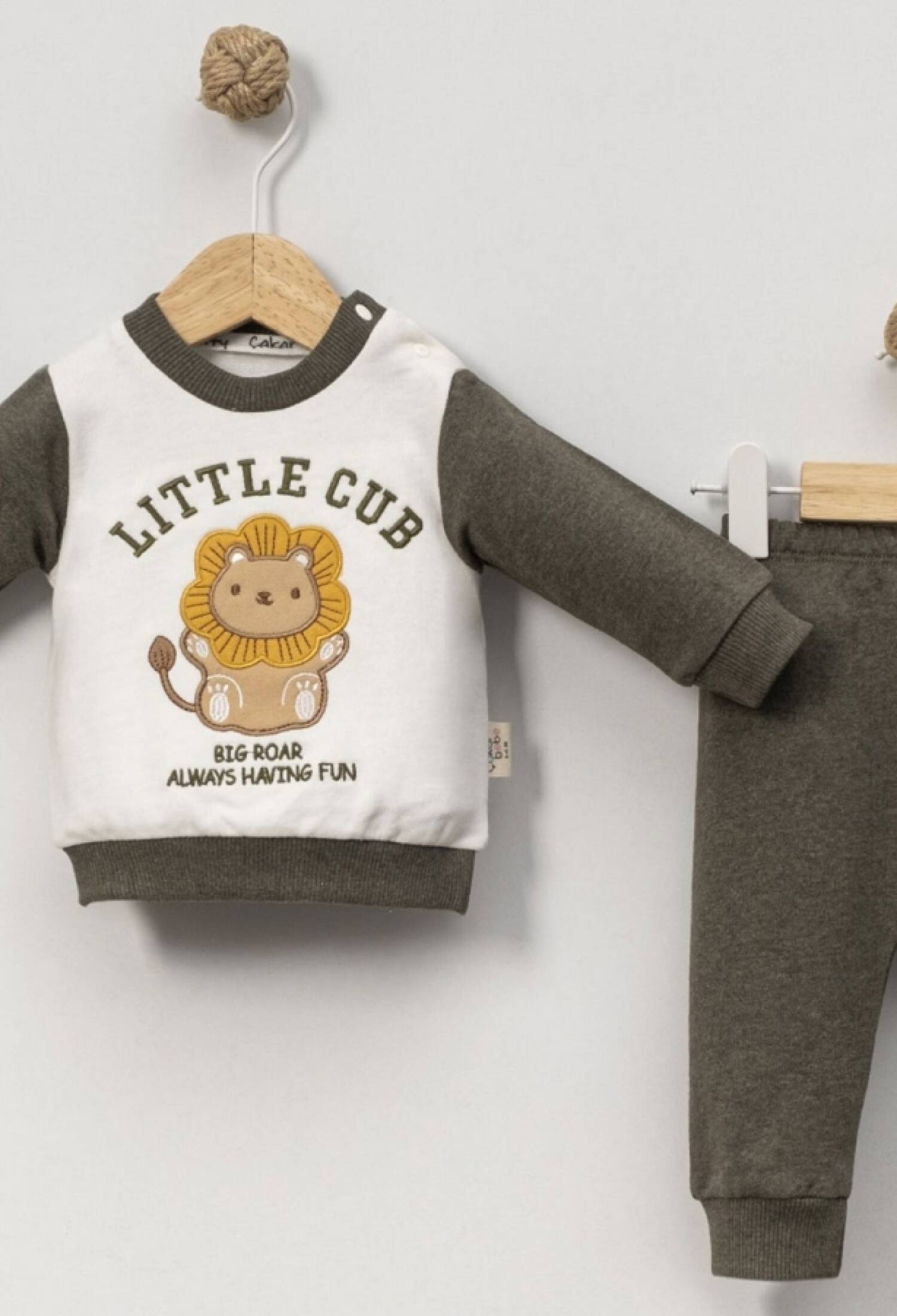 Aslan Nakışlı Erkek Bebe Takım - Brand: CAYZEN - Kids & Bby Clothes From Peralane Kids Turkey