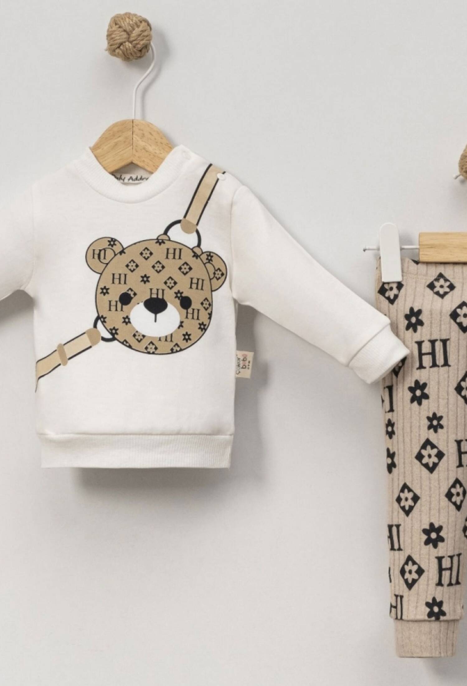 Ayıcık Baskılı Erkek Bebe Takım - Brand: CAYZEN - Kids & Bby Clothes From Peralane Kids Turkey