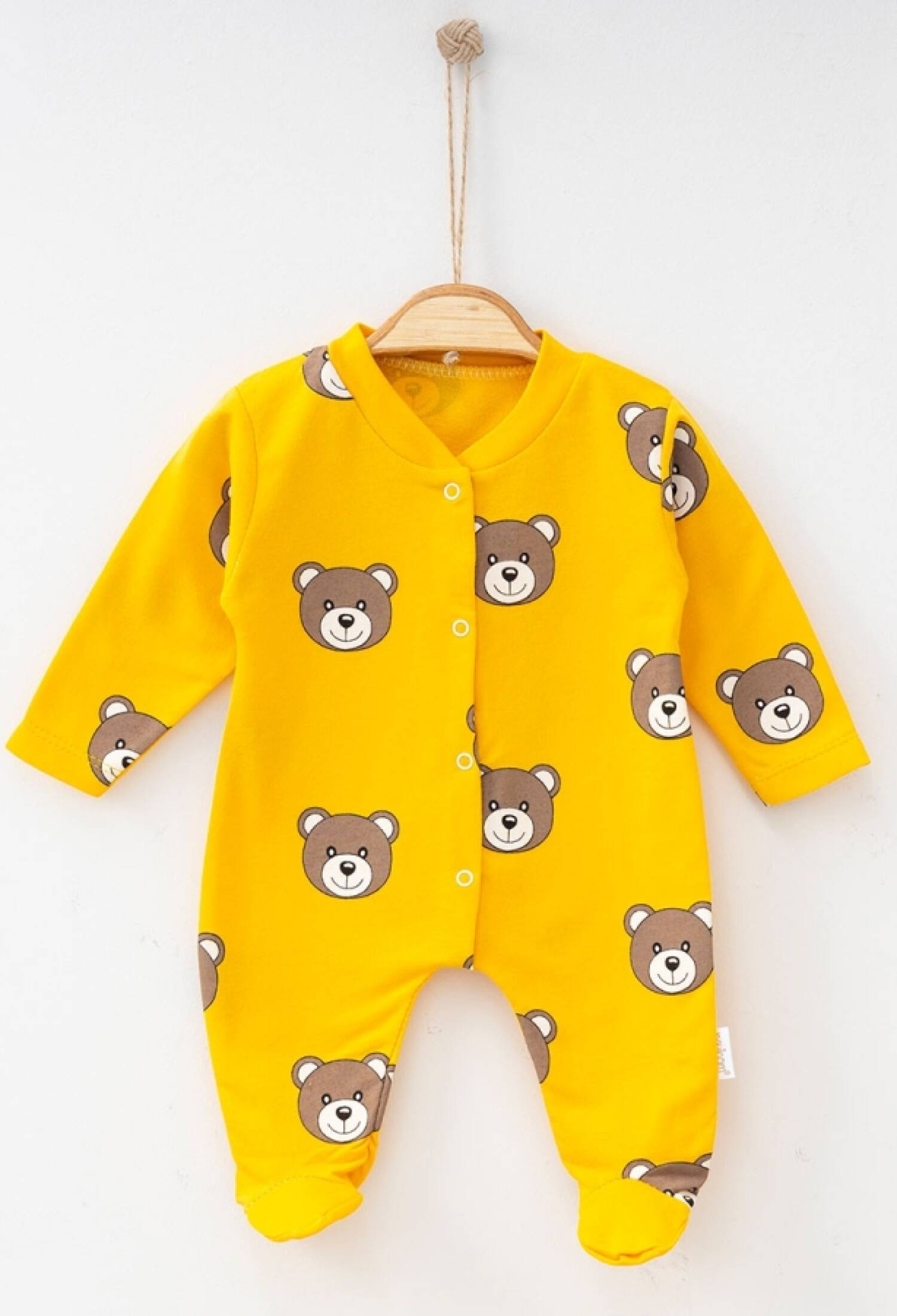 Ayıcık Desenli Patikli Unisex Tulum - Brand: NAYINOM - Kids & Bby Clothes From Peralane Kids Turkey