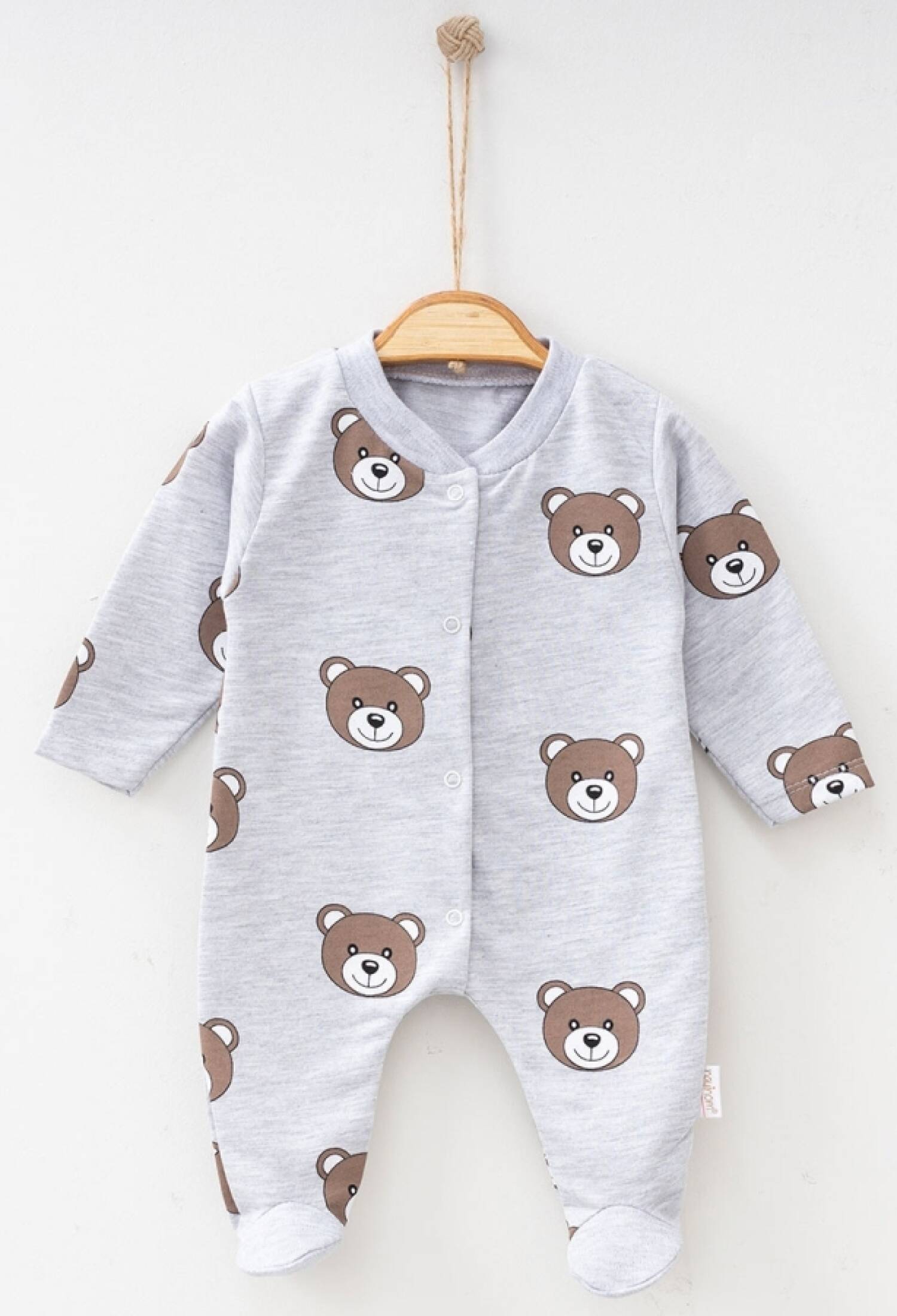 Ayıcık Desenli Patikli Unisex Tulum - Brand: NAYINOM - Kids & Bby Clothes From Peralane Kids Turkey