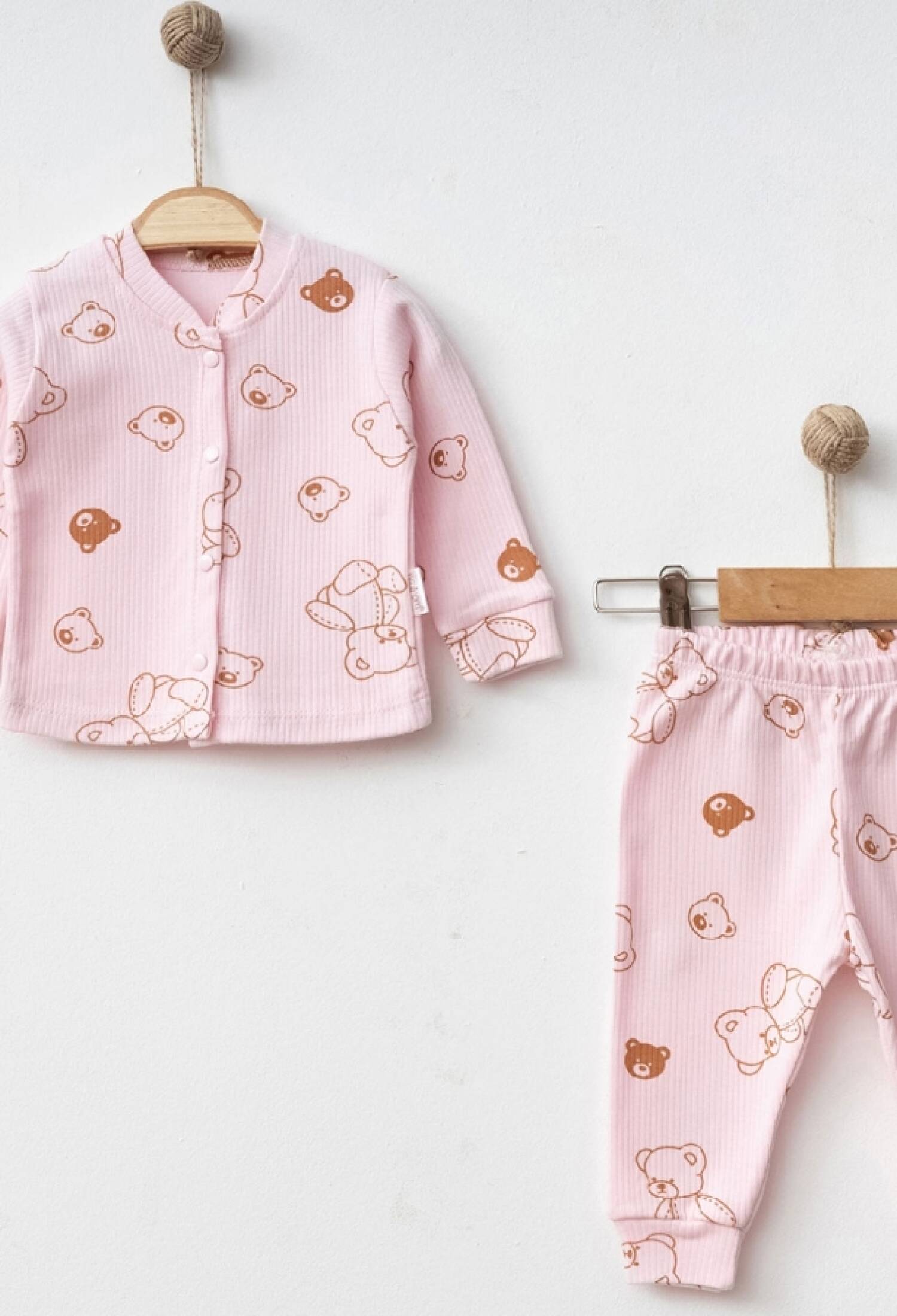 Ayıcık Desenli Raporlu Unisex Pijama Takım - Brand: NAYINOM - Kids & Bby Clothes From Peralane Kids Turkey