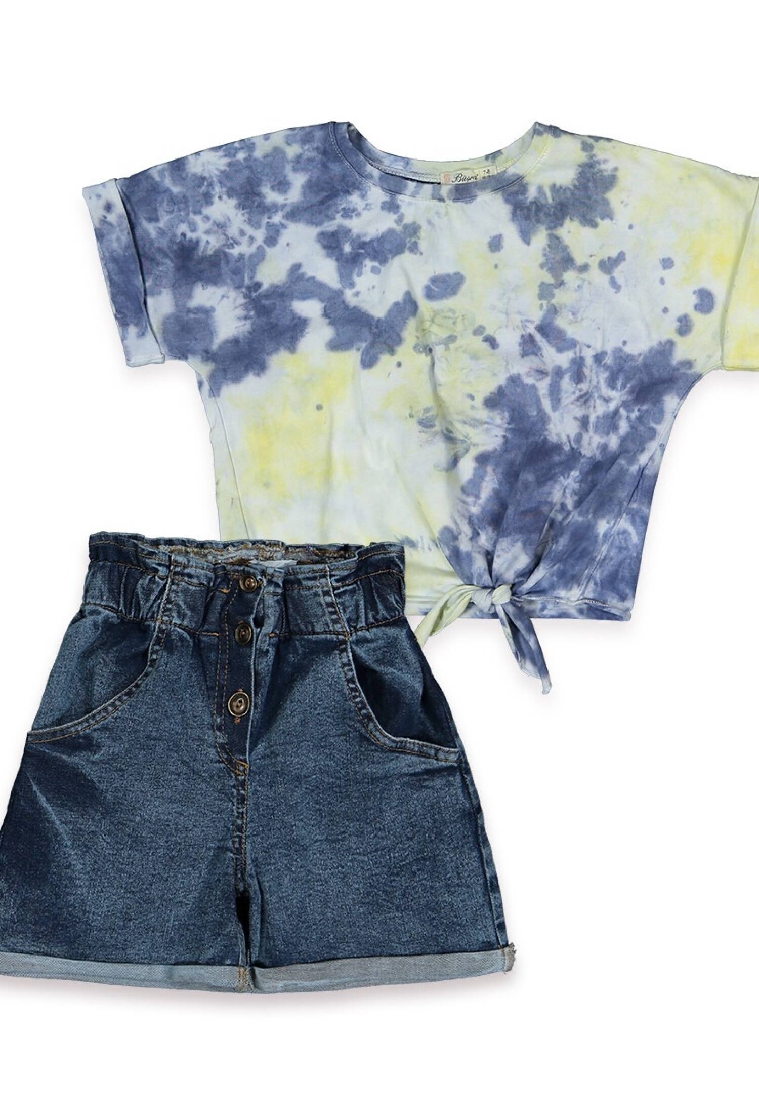 Bağlamalı Batik Garson Takım 1016-211132 - 1016-211132 - Brand: Büşra Bebe - Kids & Bby Clothes From Peralane Kids Turkey