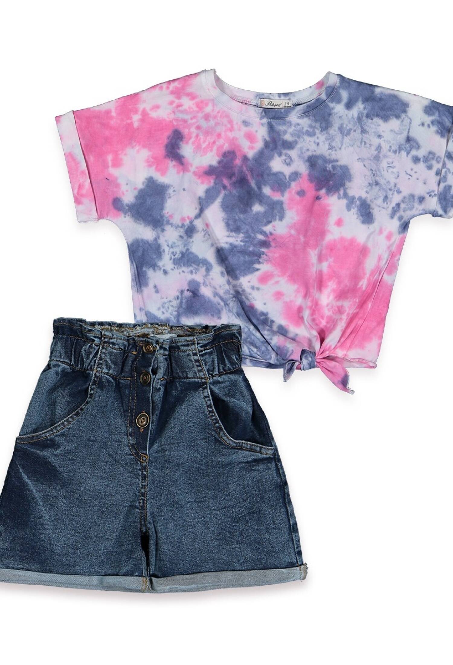 Bağlamalı Batik Garson Takım 1016-211132 - 1016-211132 - Brand: Büşra Bebe - Kids & Bby Clothes From Peralane Kids Turkey