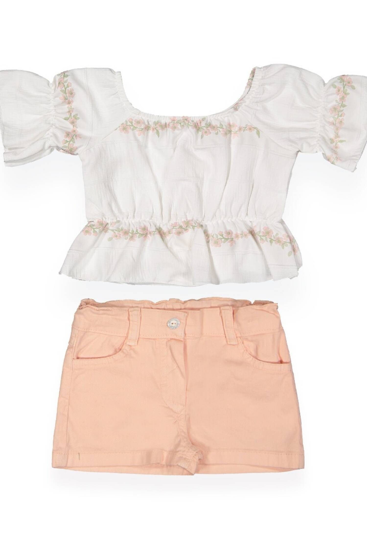 Bahar Dallı Pfd Şort Takım 1016-211129 - 1016-211129 - Brand: Büşra Bebe - Kids & Bby Clothes From Peralane Kids Turkey