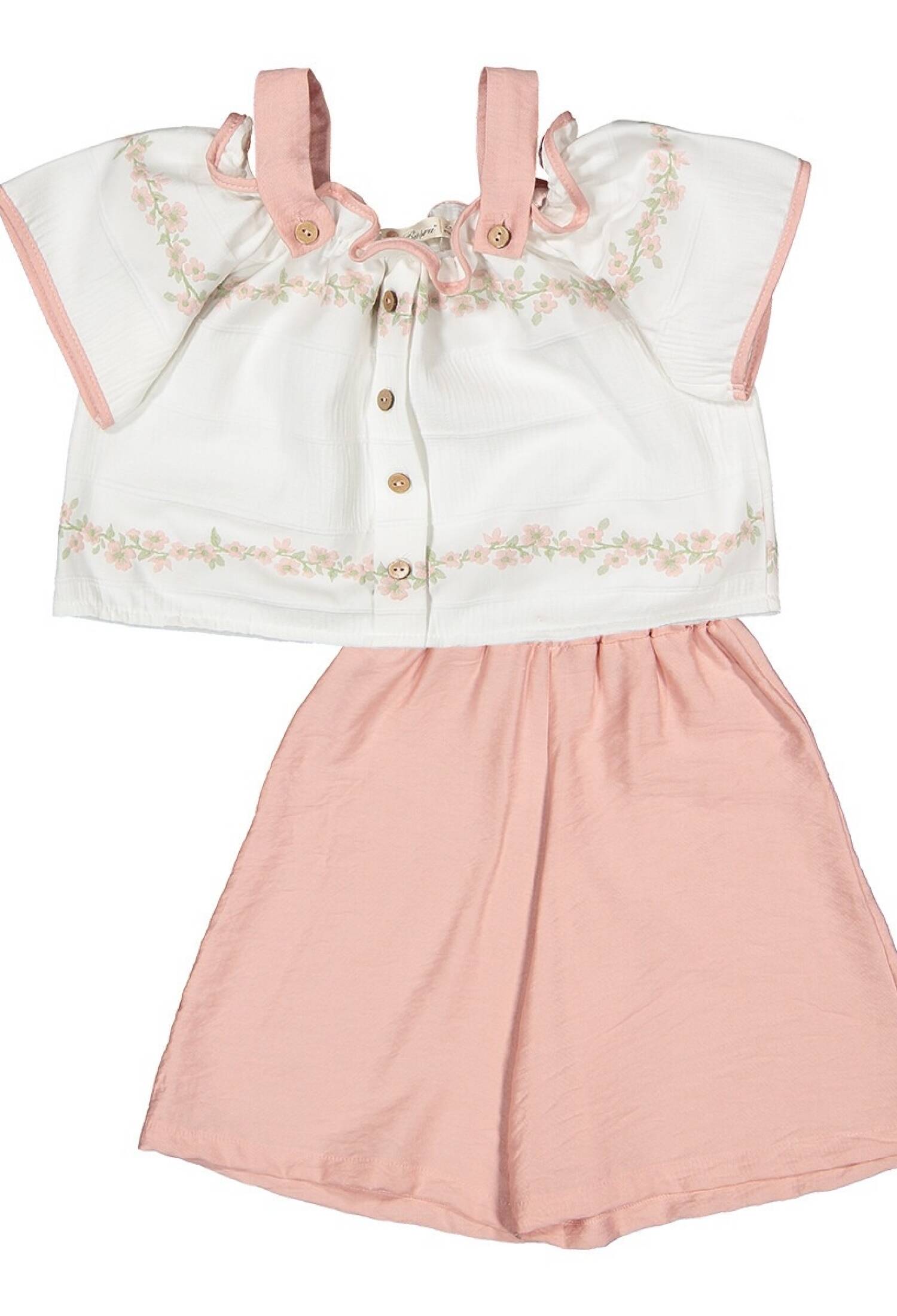 Bahar Kaprili Takım 1016-211089 - 1016-211089 - Brand: Büşra Bebe - Kids & Bby Clothes From Peralane Kids Turkey