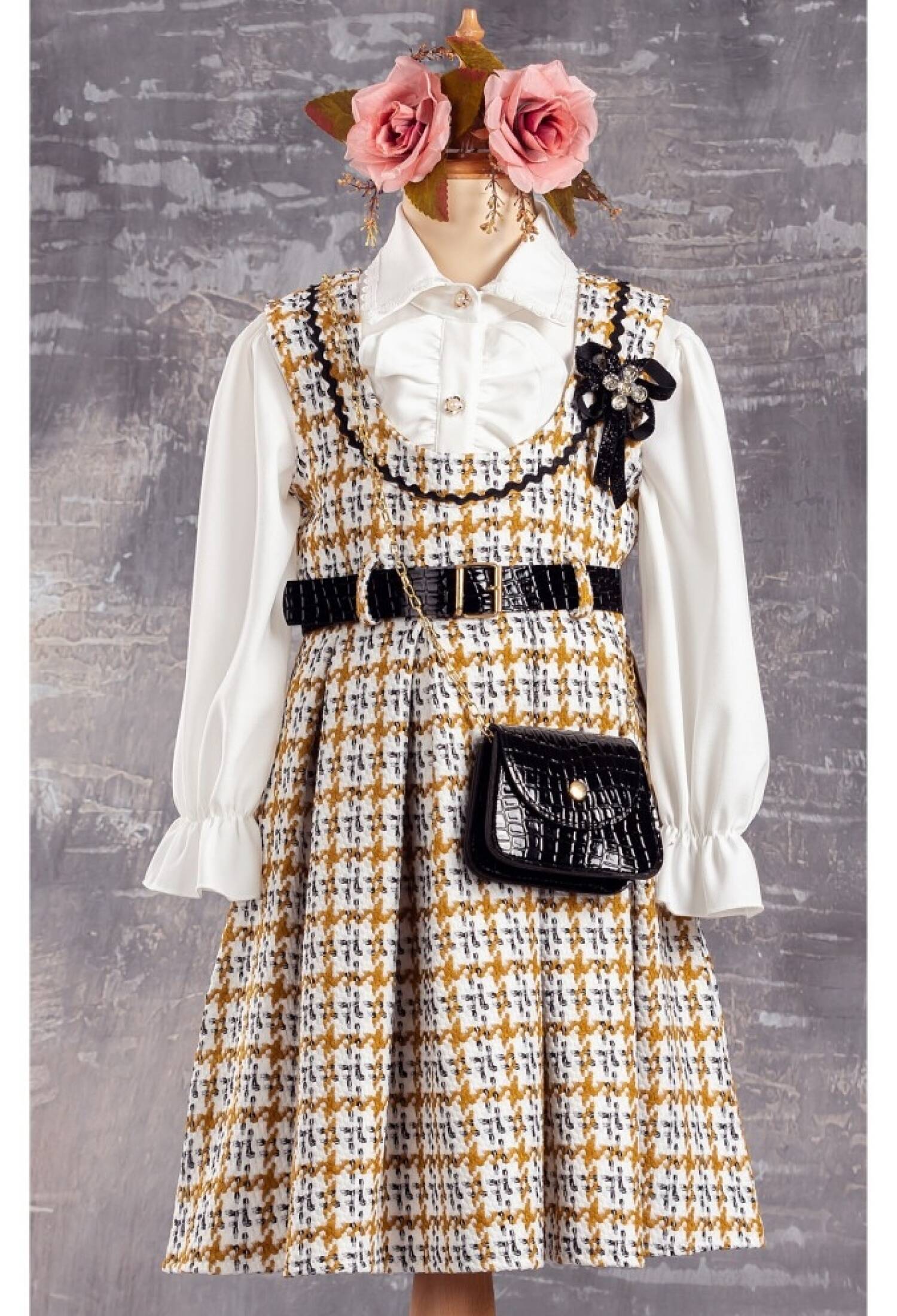 Çantalı Elbise 1042-2316 - 1042-2316 - Brand: Tivido - Kids & Bby Clothes From Peralane Kids Turkey