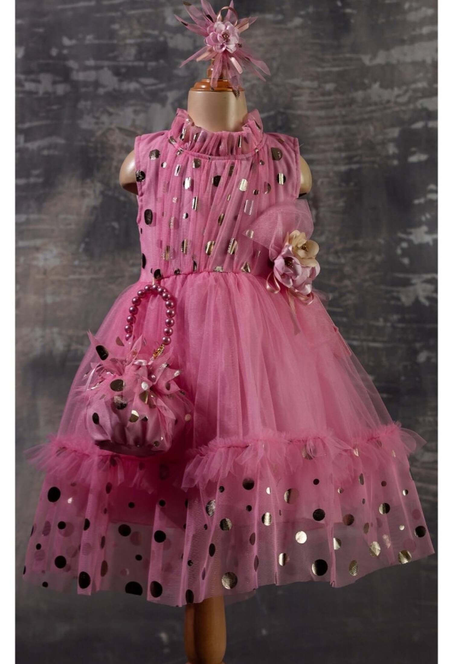 Çantalı Elbise 1042-2328 - 1042-2328 - Brand: Tivido - Kids & Bby Clothes From Peralane Kids Turkey