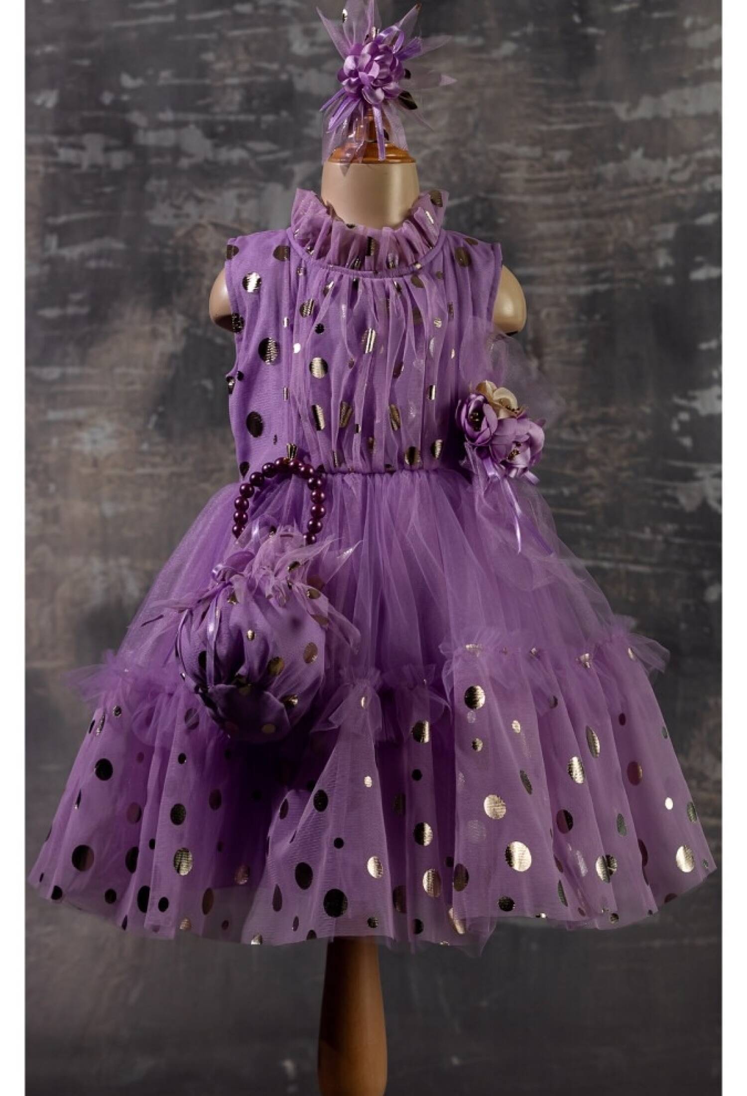 Çantalı Elbise 1042-2328 - 1042-2328 - Brand: Tivido - Kids & Bby Clothes From Peralane Kids Turkey