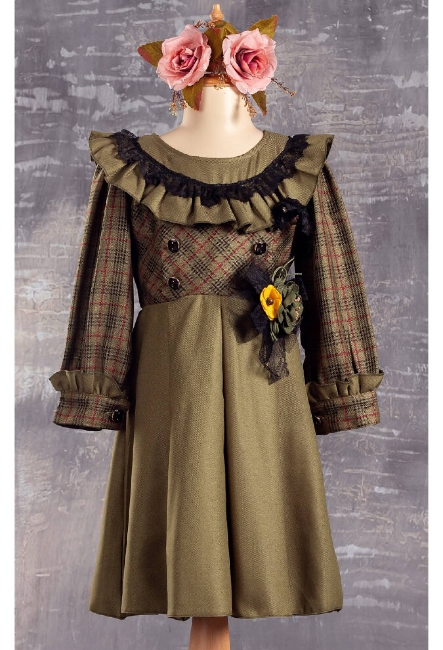 Çiçekli Elbise 1042-2310 - 1042-2310 - Brand: Tivido - Kids & Bby Clothes From Peralane Kids Turkey