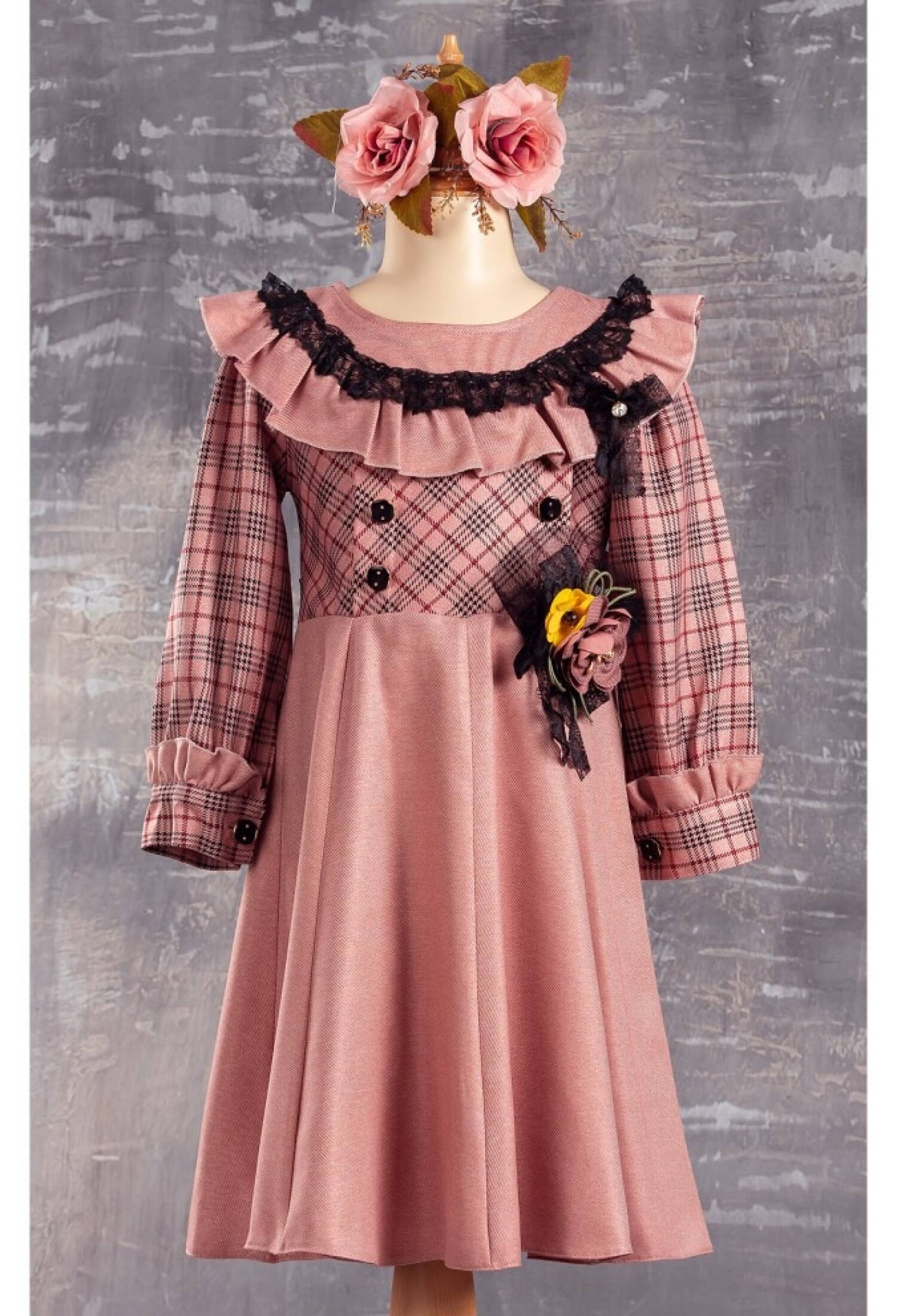 Çiçekli Elbise 1042-2310 - 1042-2310 - Brand: Tivido - Kids & Bby Clothes From Peralane Kids Turkey