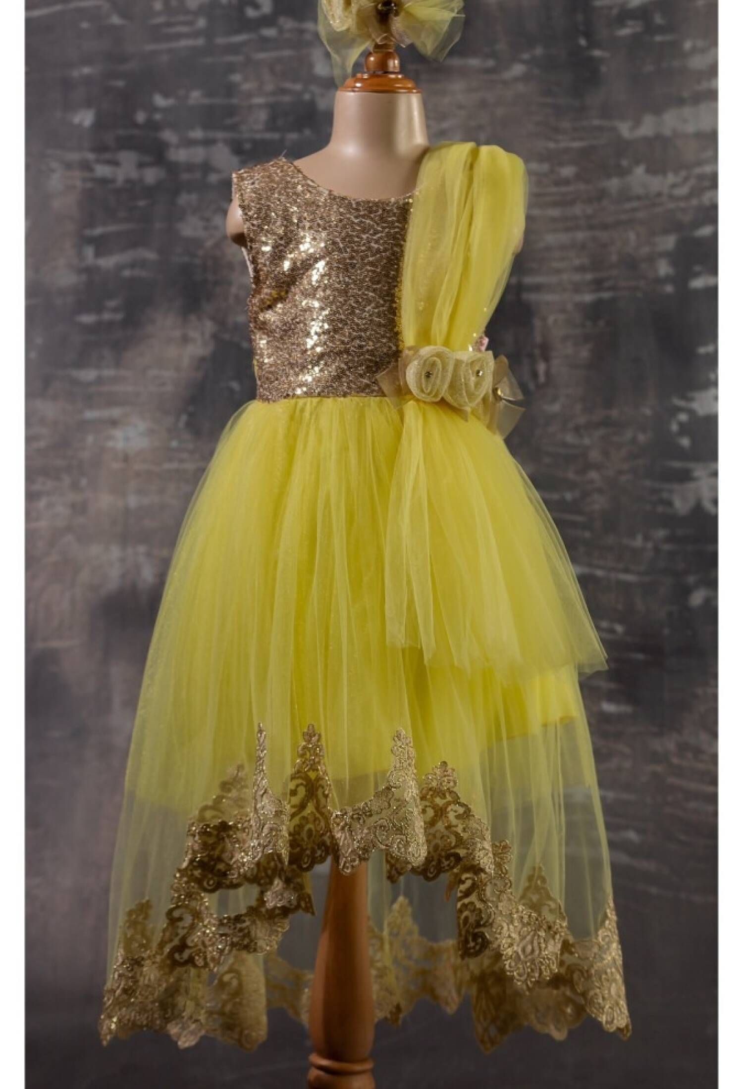 Çiçekli Elbise 1042-2346 - 1042-2346 - Brand: Tivido - Kids & Bby Clothes From Peralane Kids Turkey