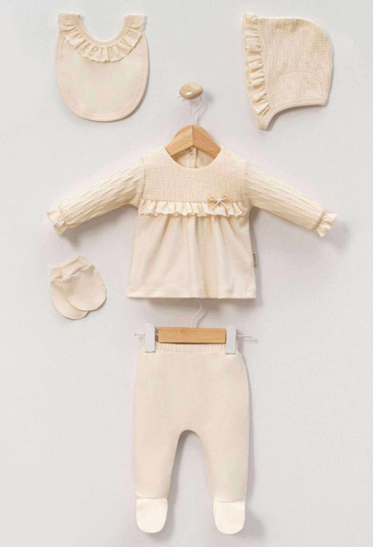 Dantelli Kız Bebe 5li Set - Brand: CAYZEN - Kids & Bby Clothes From Peralane Kids Turkey