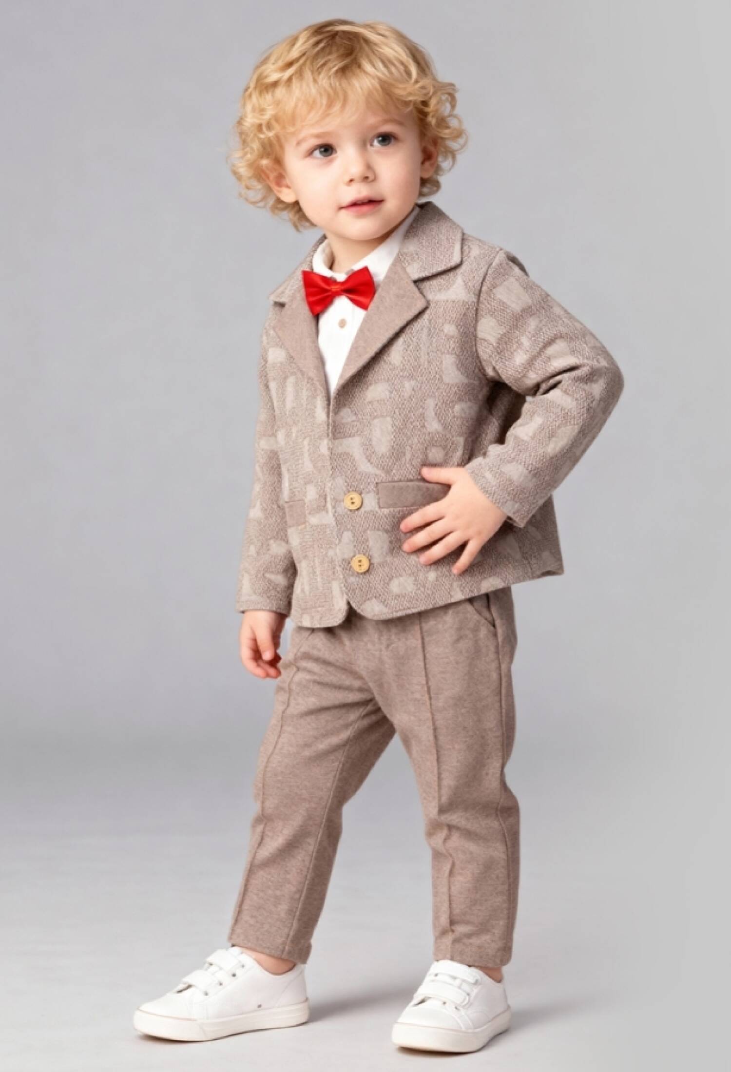 Desenli Ceketli Erkek Bebe Takım - Brand: BEYAZ BEBEK - Kids & Bby Clothes From Peralane Kids Turkey