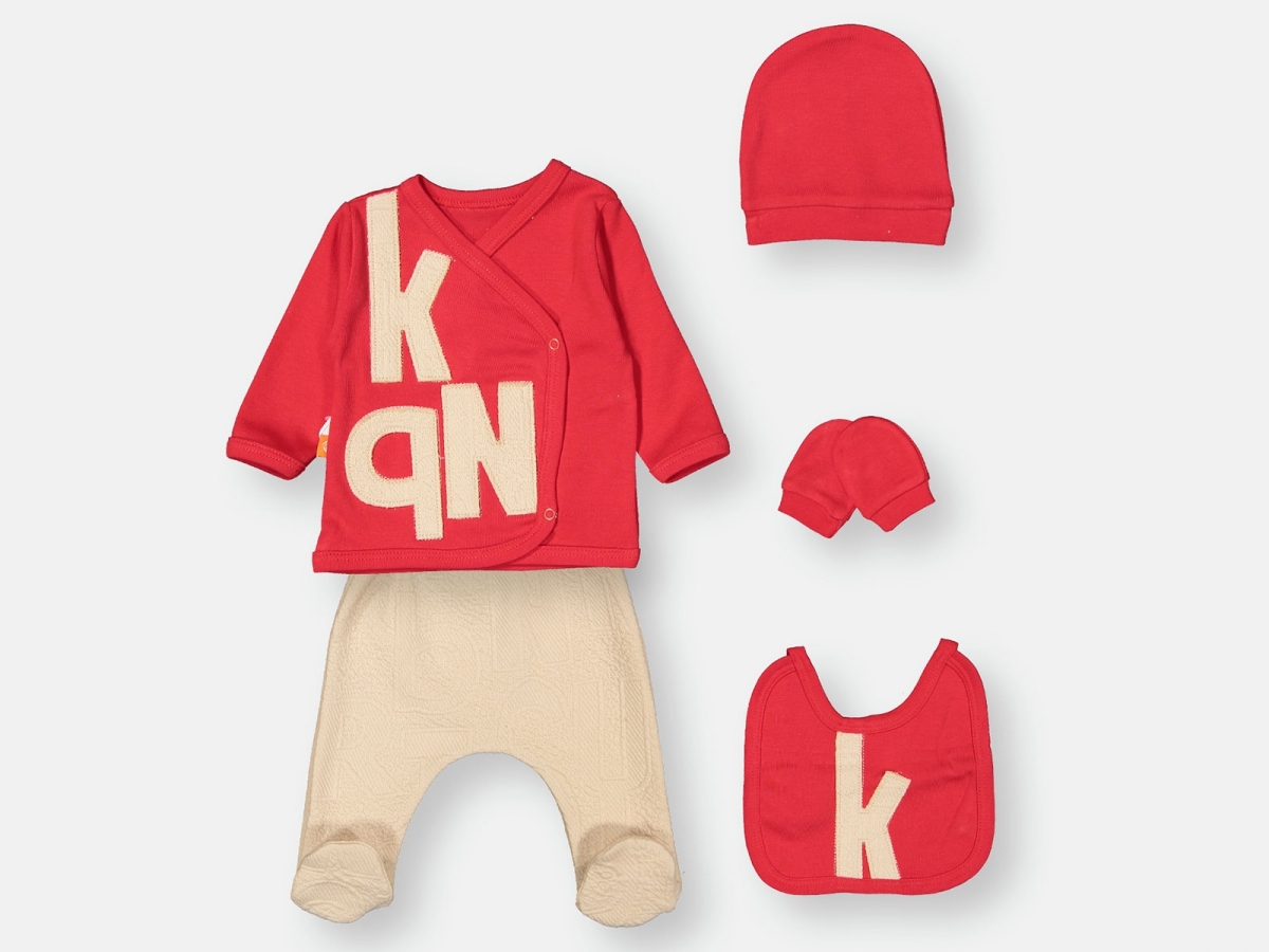 Erkek Bebe 5li Hastane Çıkışı Zıbın Set – Brand: BEYAZ BEBEK – Kids & Bby Clothes From Peralane Kids Turkey