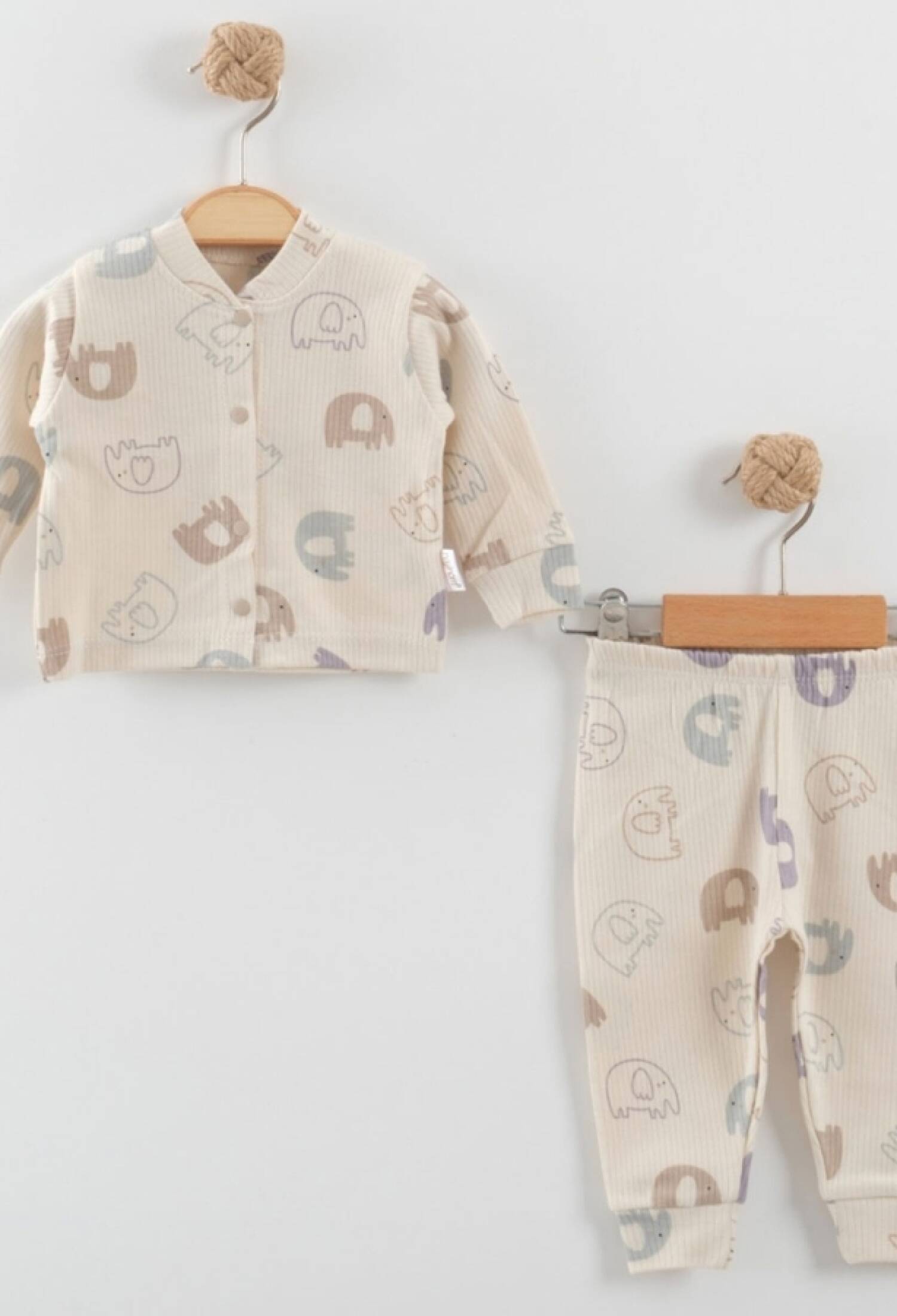 Fil Desenli Raporlu Erkek Bebe Pijama Takım - Brand: NAYINOM - Kids & Bby Clothes From Peralane Kids Turkey