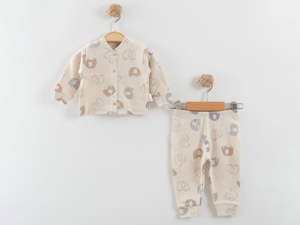 Fil Desenli Raporlu Erkek Bebe Pijama Takım – Brand: NAYINOM – Kids & Bby Clothes From Peralane Kids Turkey
