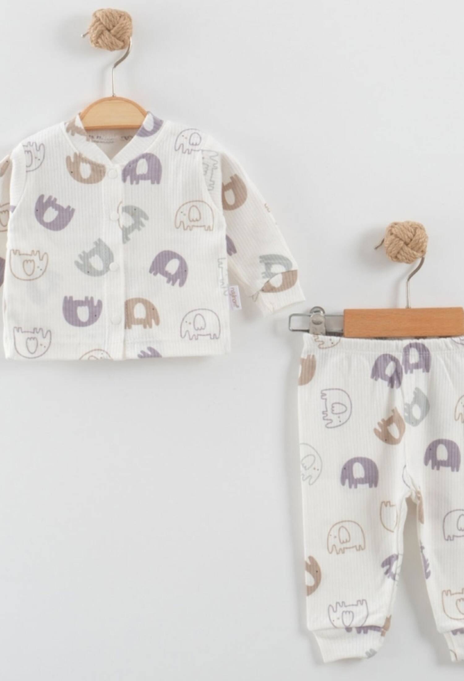 Fil Desenli Raporlu Erkek Bebe Pijama Takım - Brand: NAYINOM - Kids & Bby Clothes From Peralane Kids Turkey