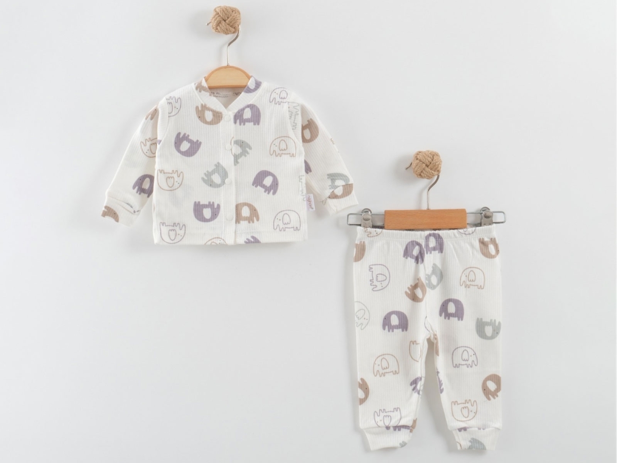 Fil Desenli Raporlu Erkek Bebe Pijama Takım – Brand: NAYINOM – Kids & Bby Clothes From Peralane Kids Turkey