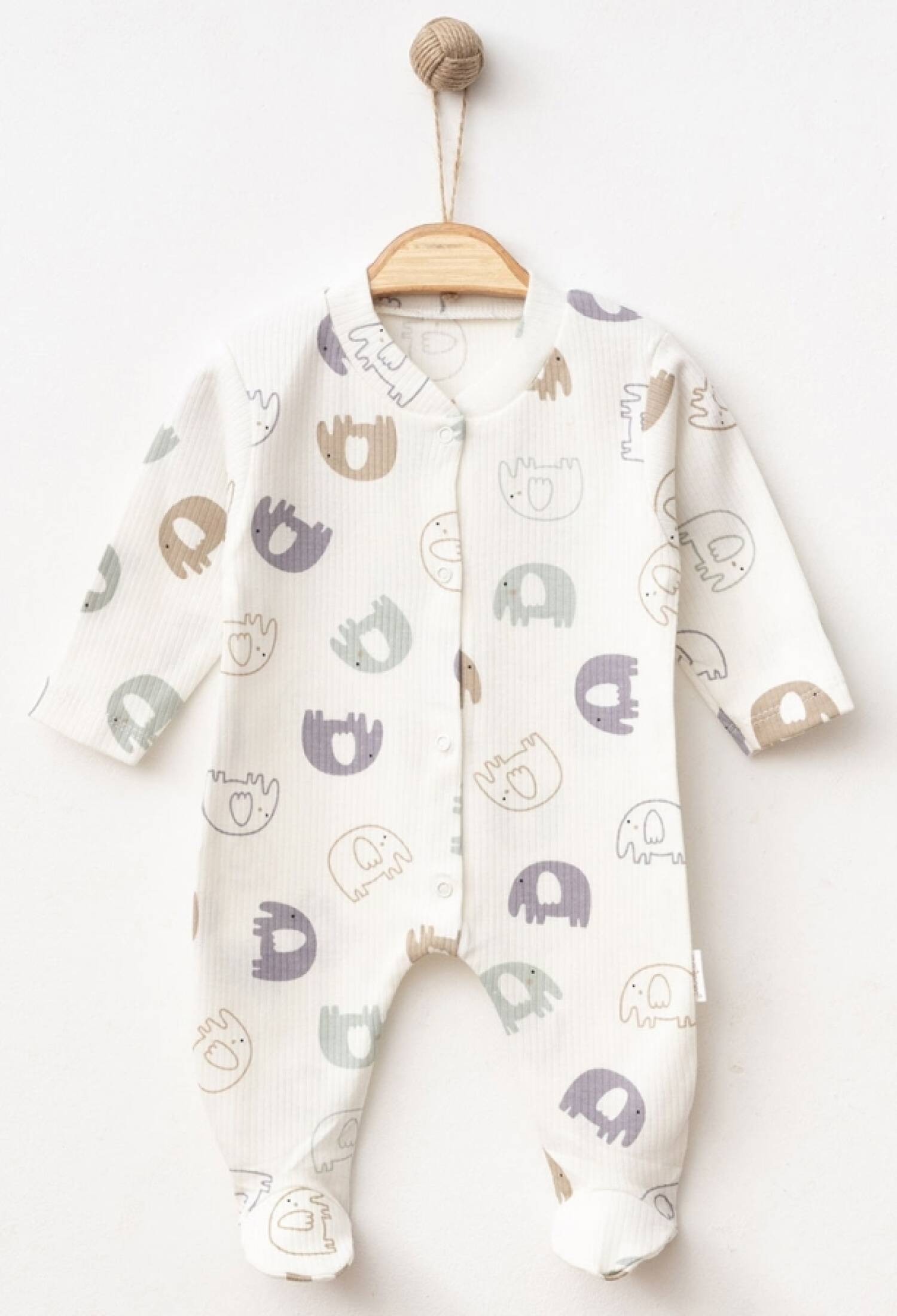 Fil Desenli Raporlu Patikli Erkek Bebe Tulum - Brand: NAYINOM - Kids & Bby Clothes From Peralane Kids Turkey