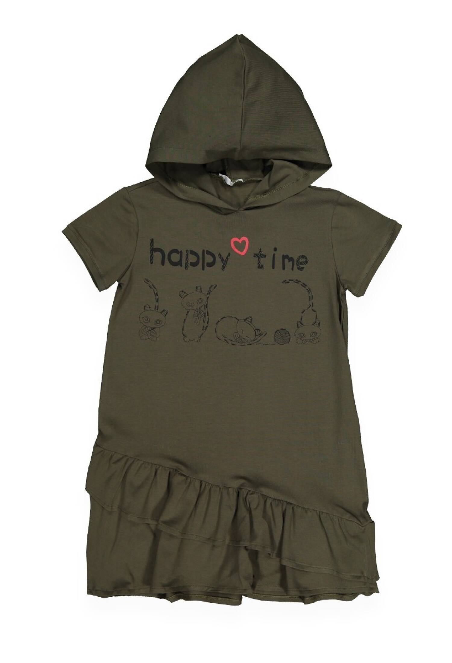 HAPPY TİME ELBİSE 1016-211007 - 1016-211007 - Brand: Büşra Bebe - Kids & Bby Clothes From Peralane Kids Turkey