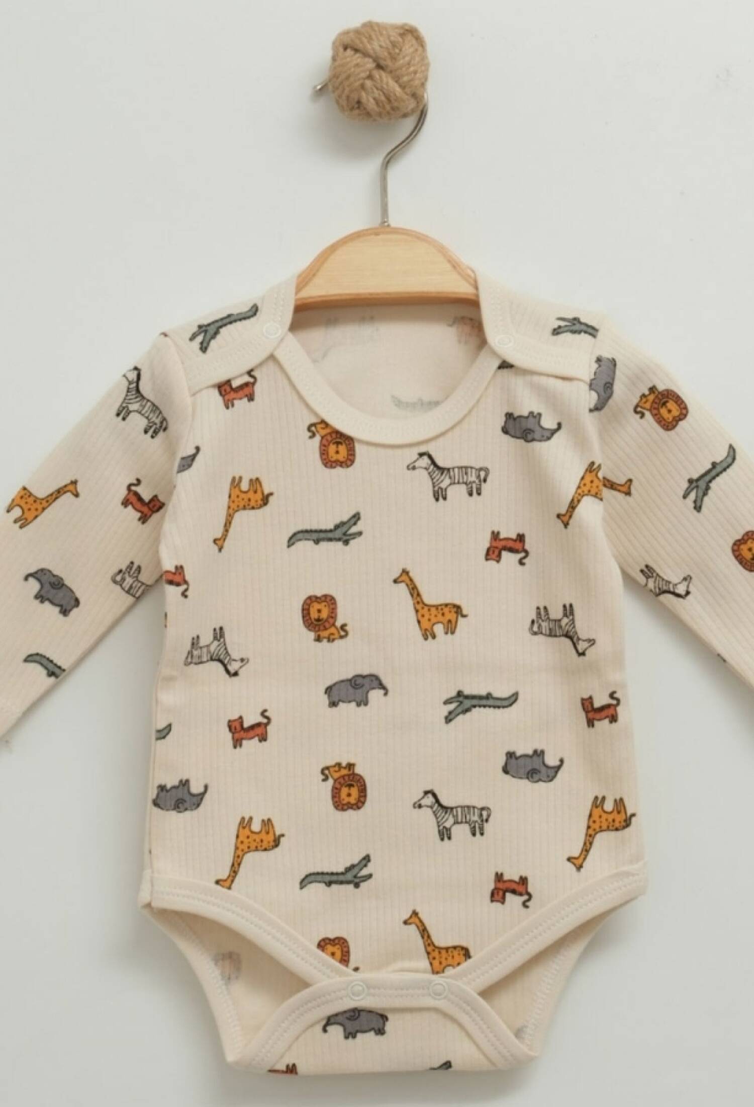 Hayvan Desenli Erkek Çıtçıtlı Badi - Brand: NAYINOM - Kids & Bby Clothes From Peralane Kids Turkey