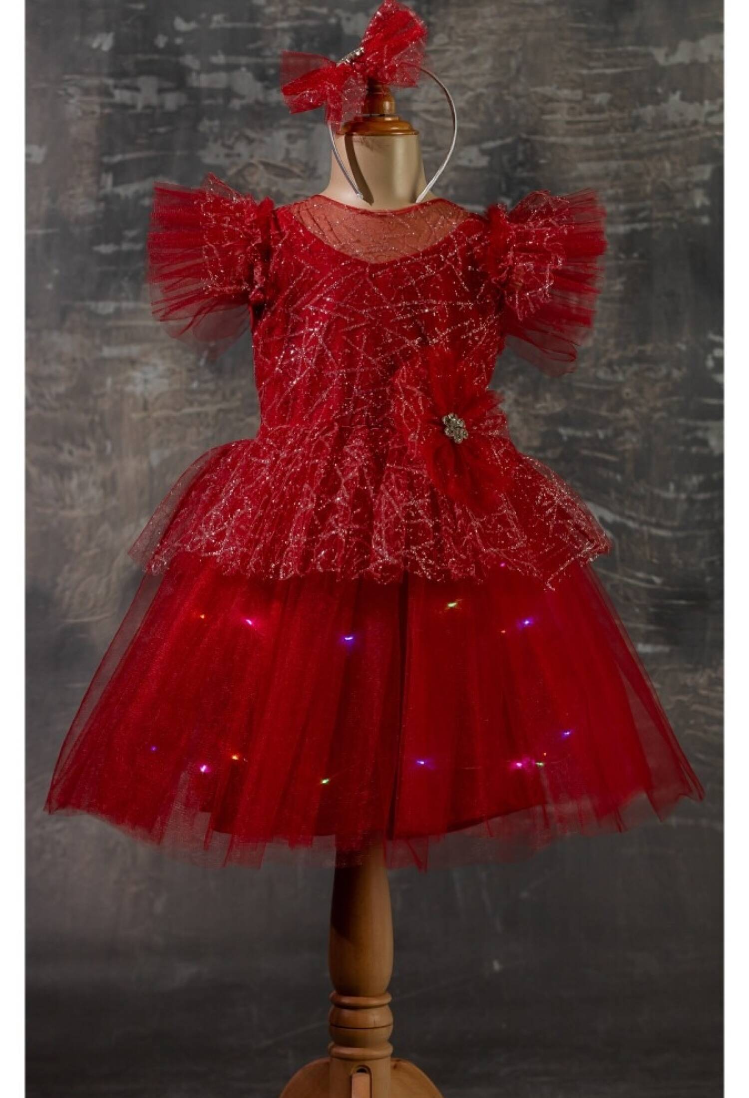 Işıklı Abiye 1042-2338 - 1042-2338 - Brand: Tivido - Kids & Bby Clothes From Peralane Kids Turkey