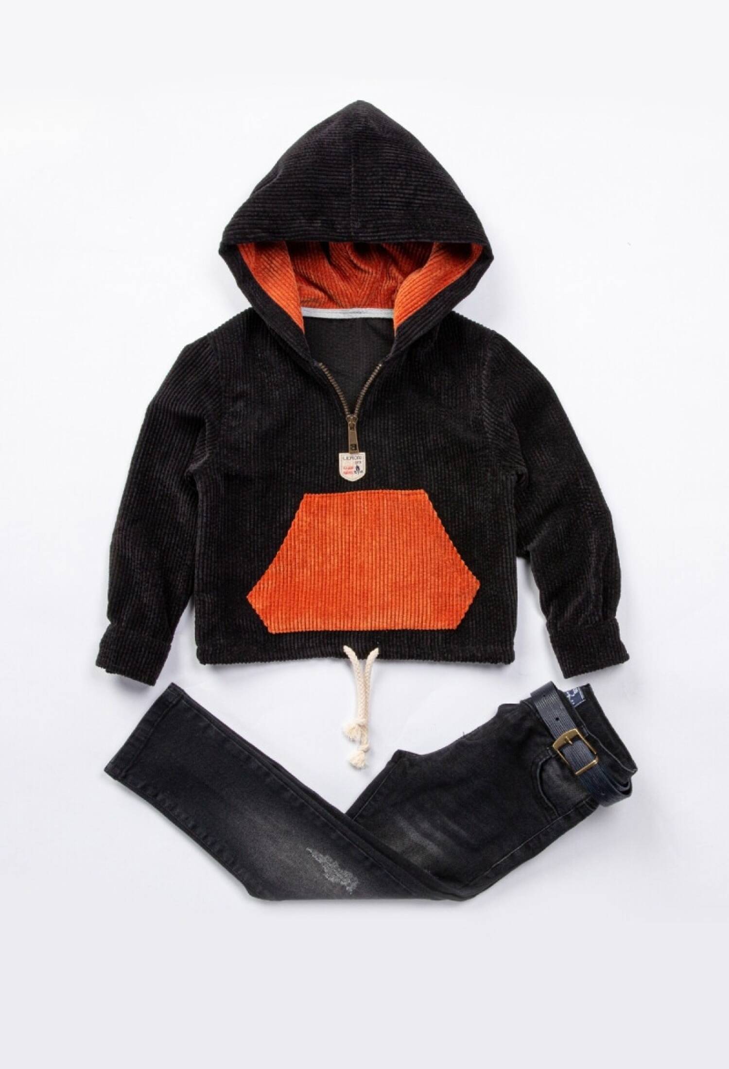 Kadi̇fe Kapşonlu Sweet Çocuk Takım 1015-9549 - 1015-9549 - Brand: Lemon - Kids & Bby Clothes From Peralane Kids Turkey