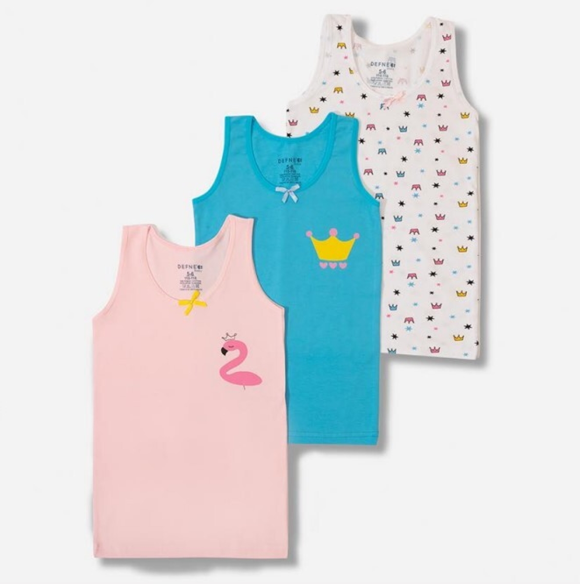 Kalın Askılı Kız Çocuk Alet 5 paket (3’lü Seri) 1064-DFN-A036-22 – 1064-DFN-A036-22 – Brand: Defne – Kids & Bby Clothes From Peralane Kids Turkey