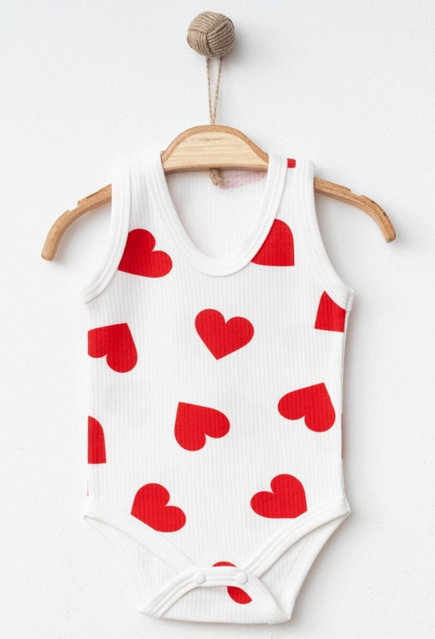 Kalp Baskılı Kız Çıtçıtlı Badi - Brand: NAYINOM - Kids & Bby Clothes From Peralane Kids Turkey