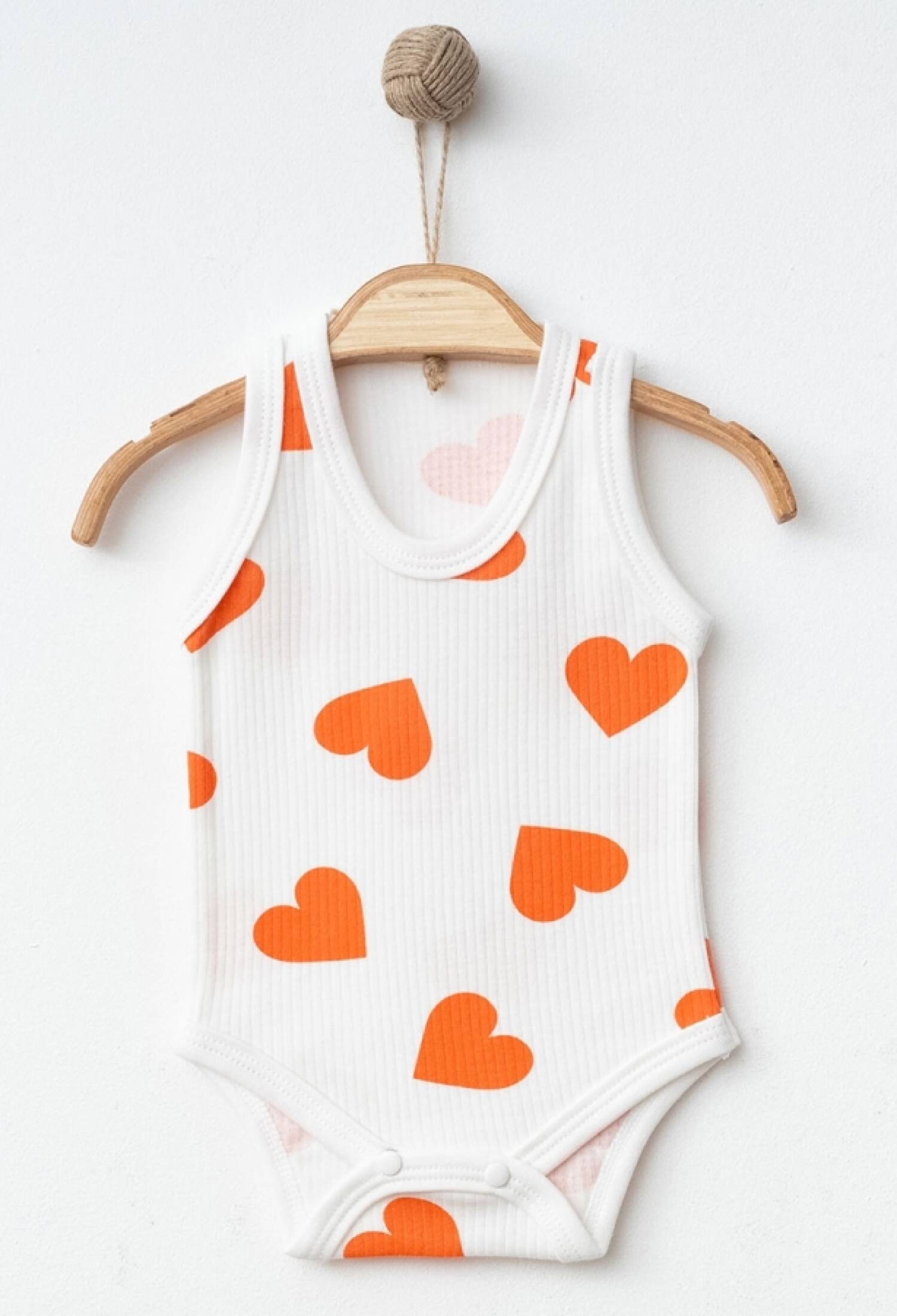 Kalp Baskılı Kız Çıtçıtlı Badi - Brand: NAYINOM - Kids & Bby Clothes From Peralane Kids Turkey