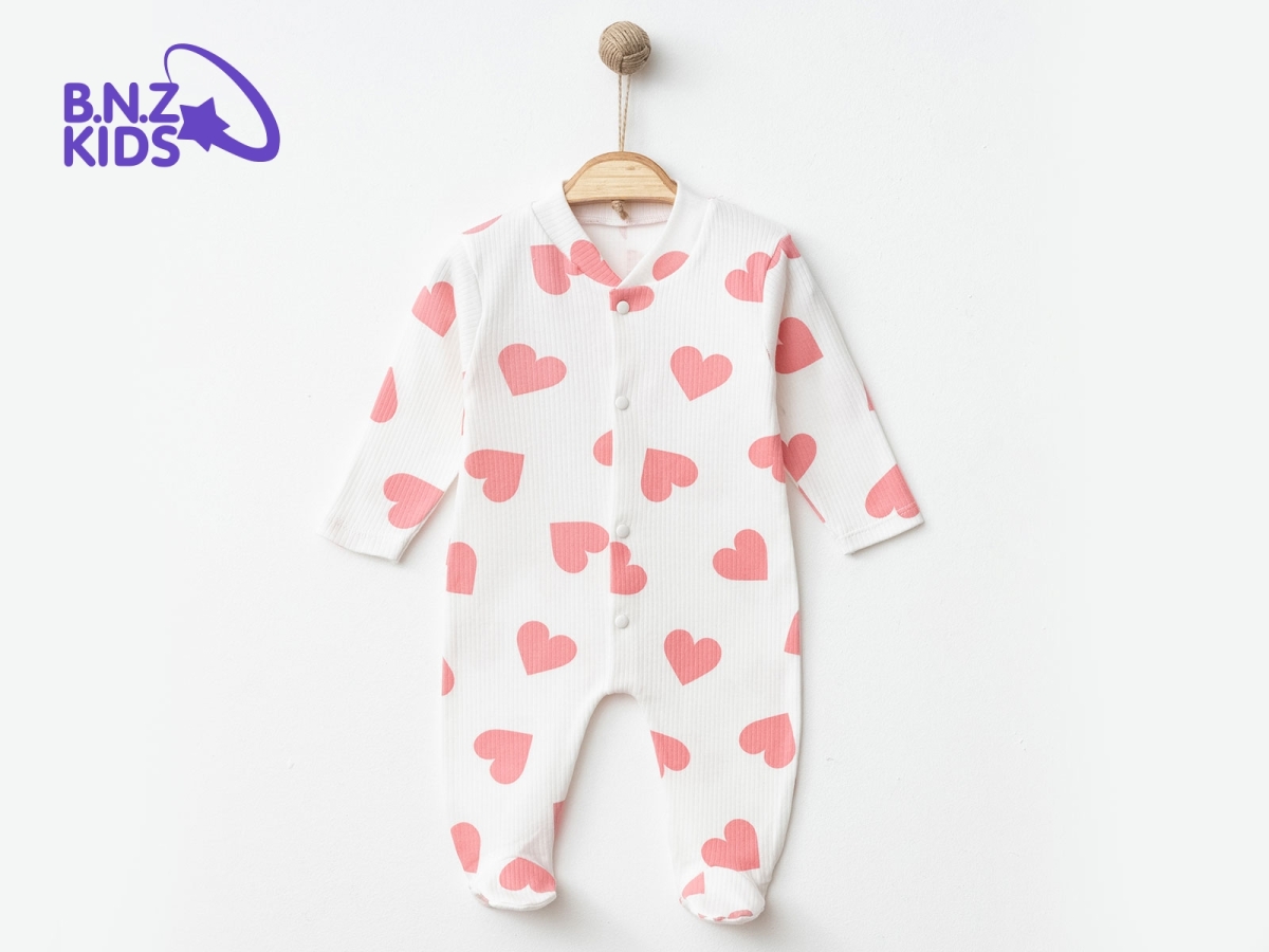 Kalp Desenli Patikli Kız Tulum - Brand: NAYINOM - Kids & Bby Clothes From Peralane Kids Turkey