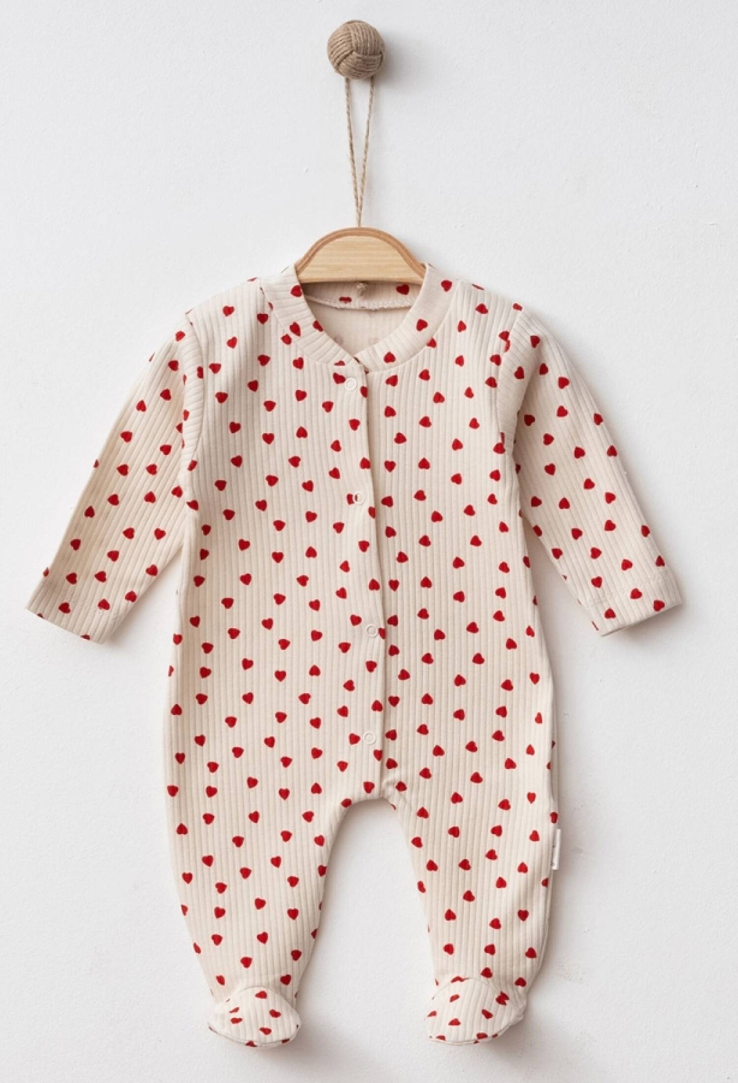 Kalp Desenli Raporlu Patikli Kız Bebe Tulum - Brand: NAYINOM - Kids & Bby Clothes From Peralane Kids Turkey