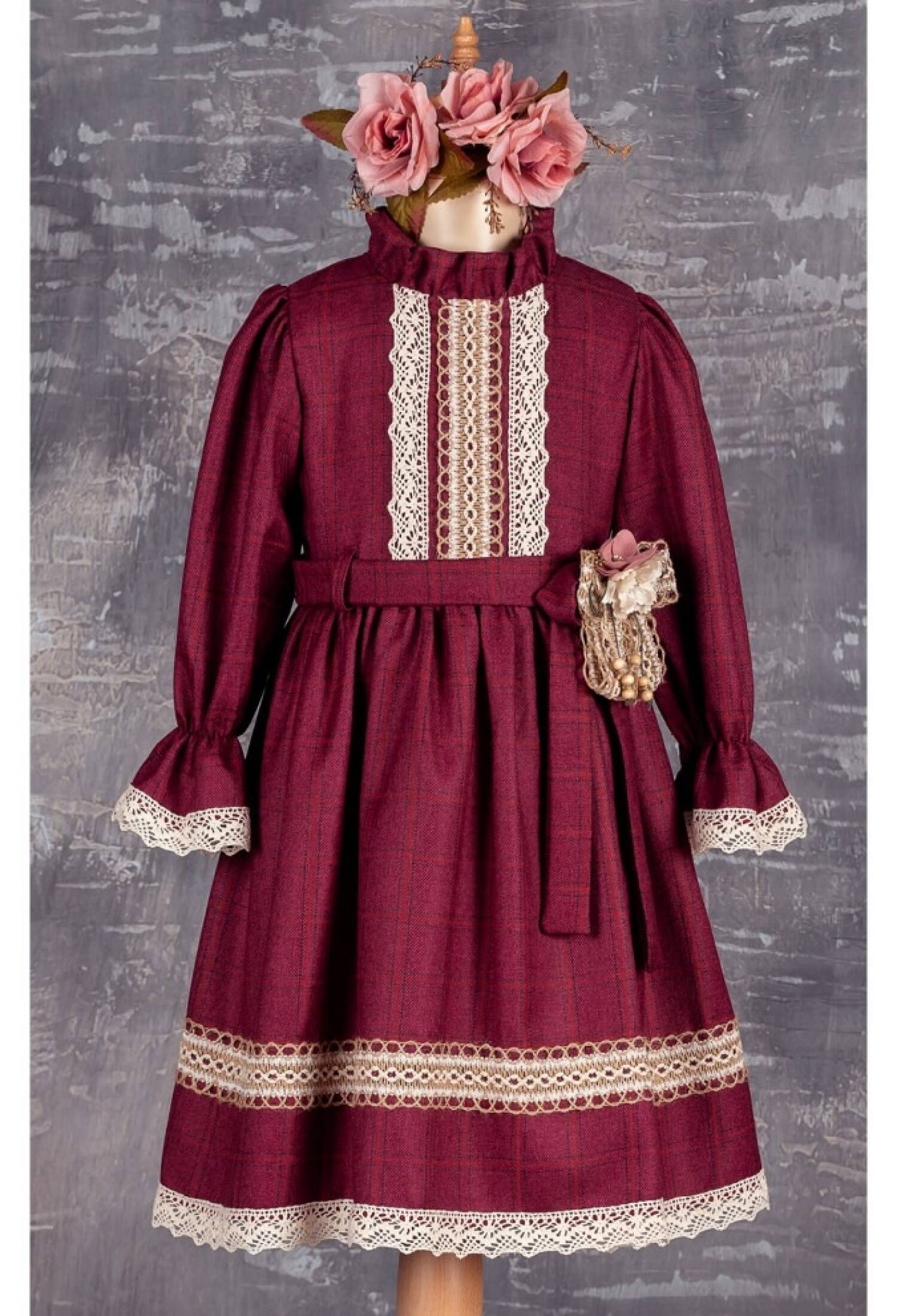 Kemerli Elbise 1042-2307 - 1042-2307 - Brand: Tivido - Kids & Bby Clothes From Peralane Kids Turkey