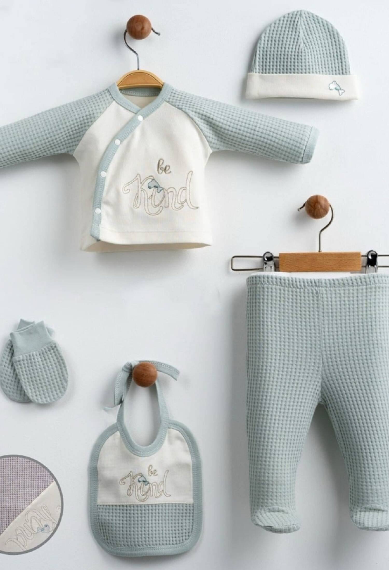 Kınd Nakışlı Erkek Bebe 5li Set - Brand: GAYE BEBE - Kids & Bby Clothes From Peralane Kids Turkey