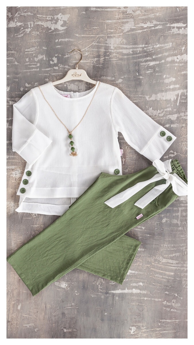 Kolyeli Takım 1042-1856 – 1042-1856 – Brand: Tivido – Kids & Bby Clothes From Peralane Kids Turkey