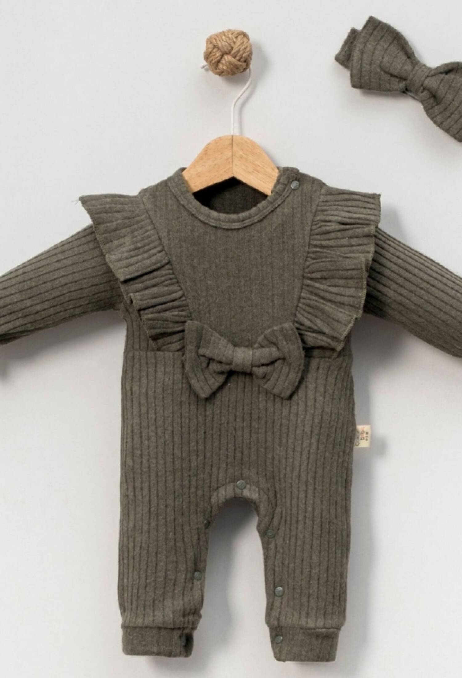 Kurdele Detaylı Şardonlu Kız Bebe Tulum - Brand: CAYZEN - Kids & Bby Clothes From Peralane Kids Turkey