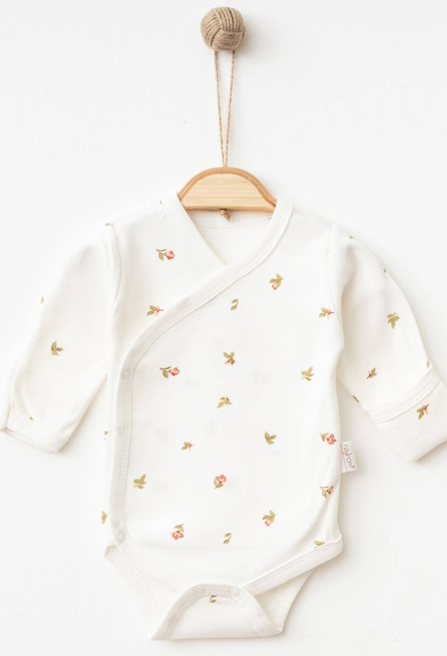 Lale Desenli Bebe Kundak Kız Çıtçıtlı Badi - Brand: NAYINOM - Kids & Bby Clothes From Peralane Kids Turkey