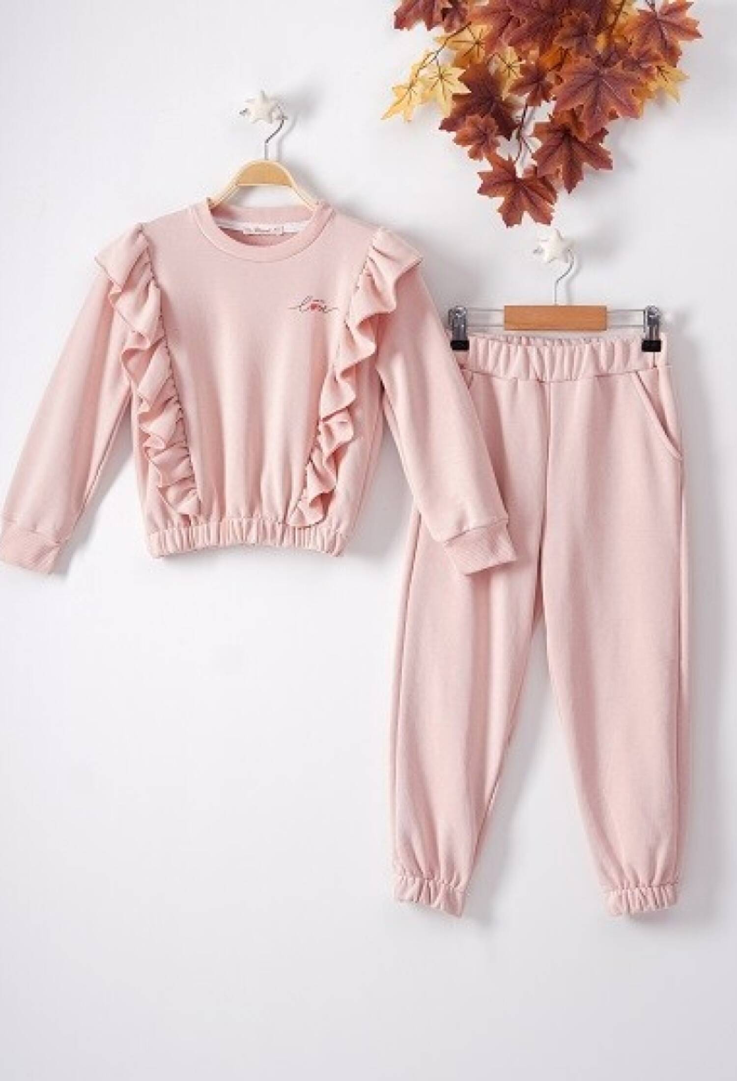 Love Fırfırlı 3 İp Takım 1016-22221 - 1016-22221 - Brand: Büşra Bebe - Kids & Bby Clothes From Peralane Kids Turkey