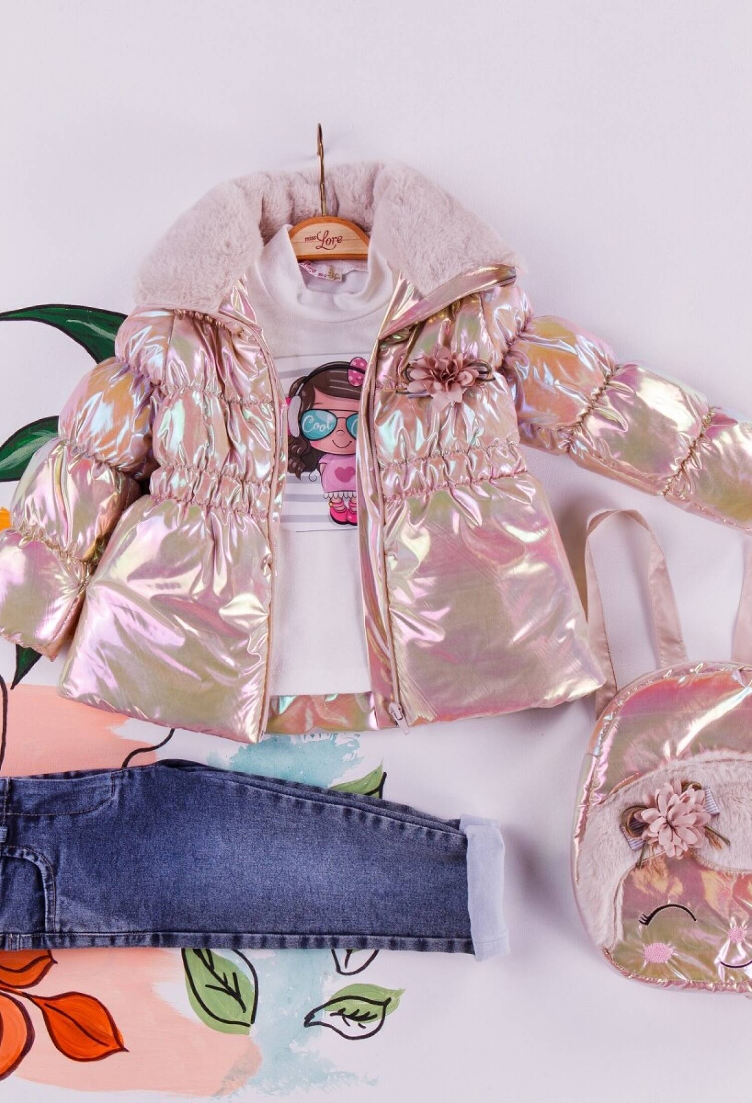 Mikro Mont Badi Pantolon Çantalı Takım 1055-5410 - 1055-5410 - Brand: Miss Lore - Kids & Bby Clothes From Peralane Kids Turkey